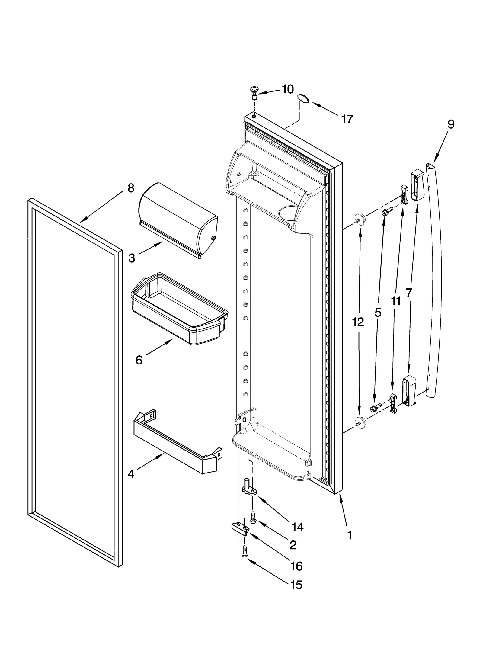 REFRIGERATOR DOOR PARTS