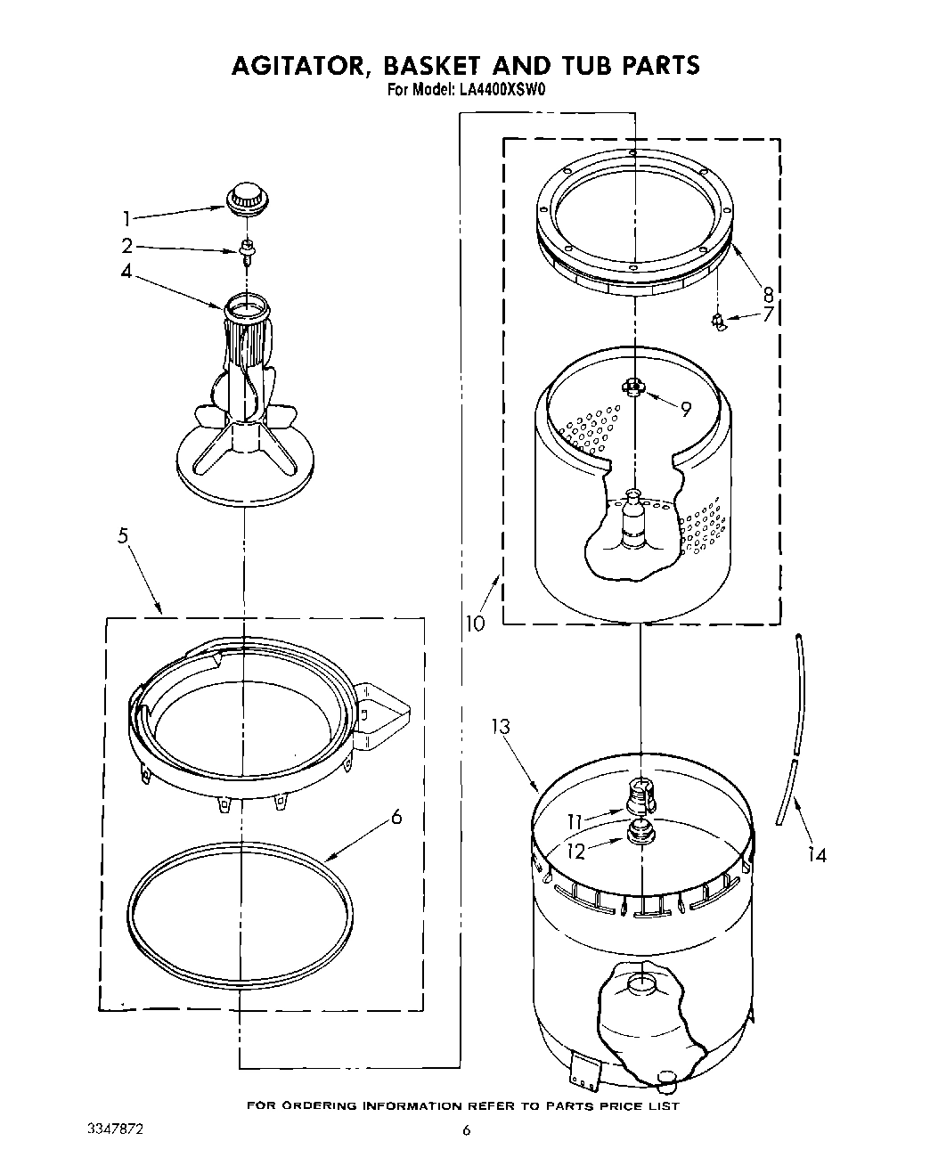 04 - AGITATOR, BASKET AND TUB