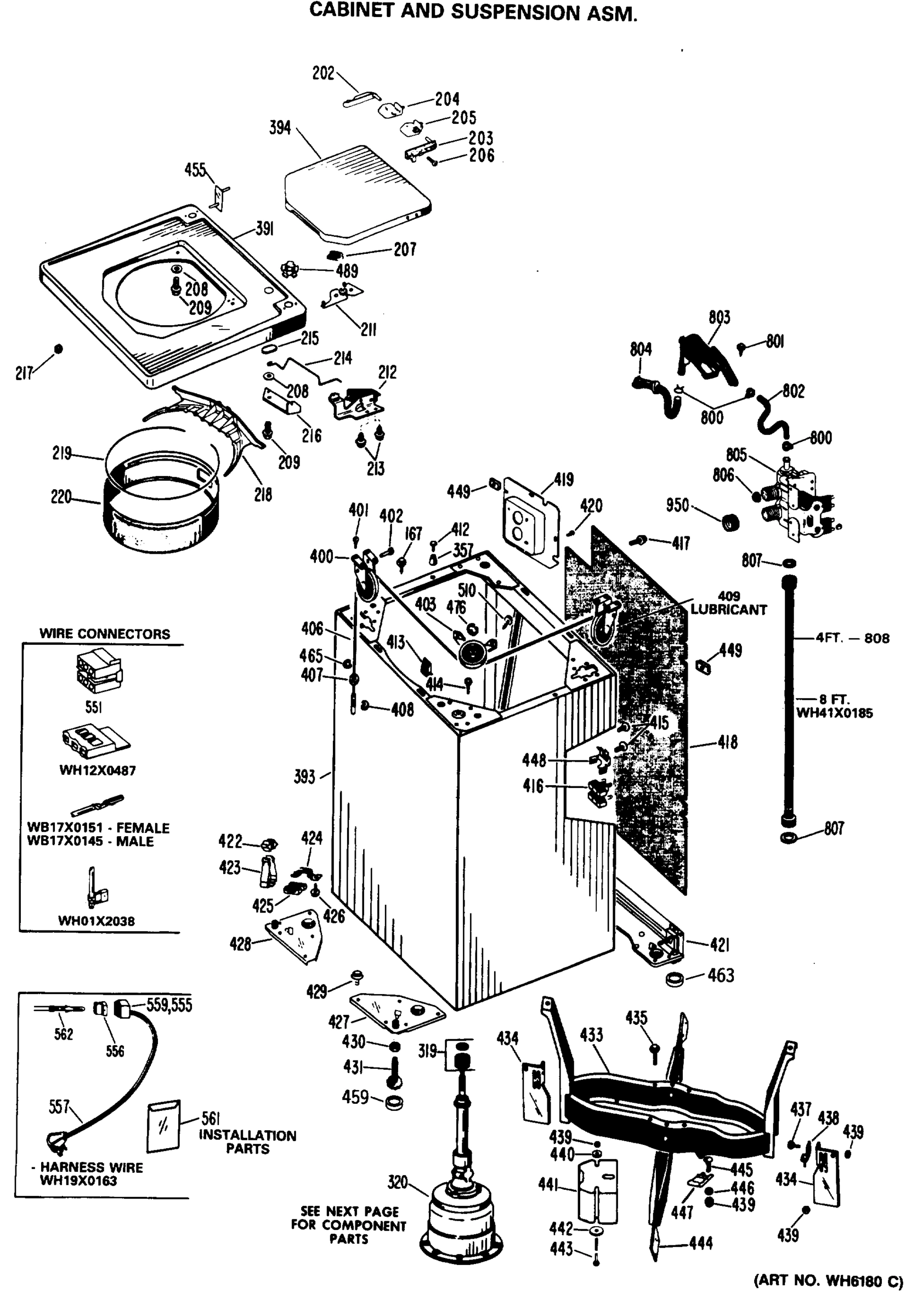 CABINET AND SUSPENSION ASM.