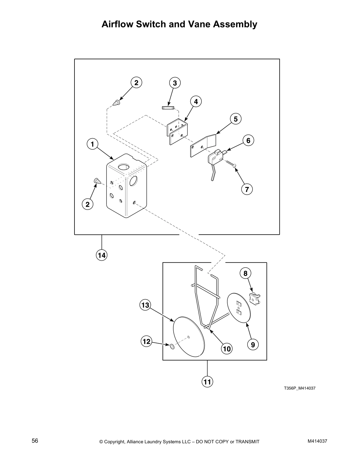 Airflow Switch and Vane Assembly