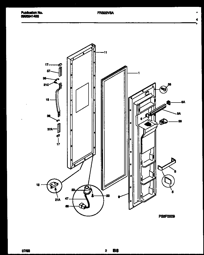 02 - FREEZER DOOR PARTS