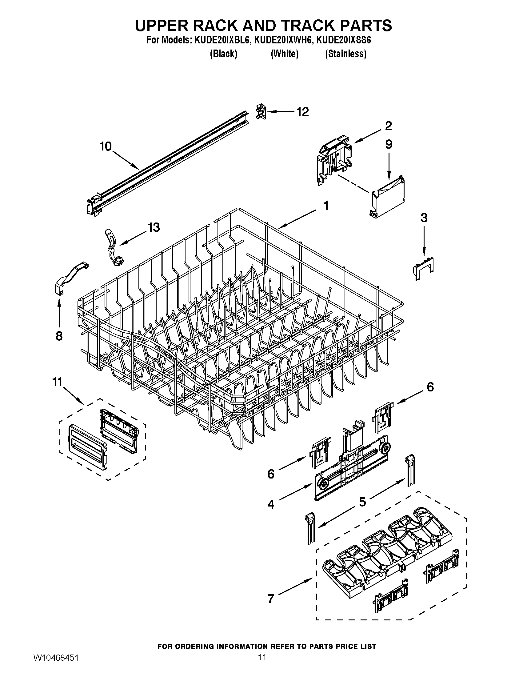09 - UPPER RACK AND TRACK PARTS