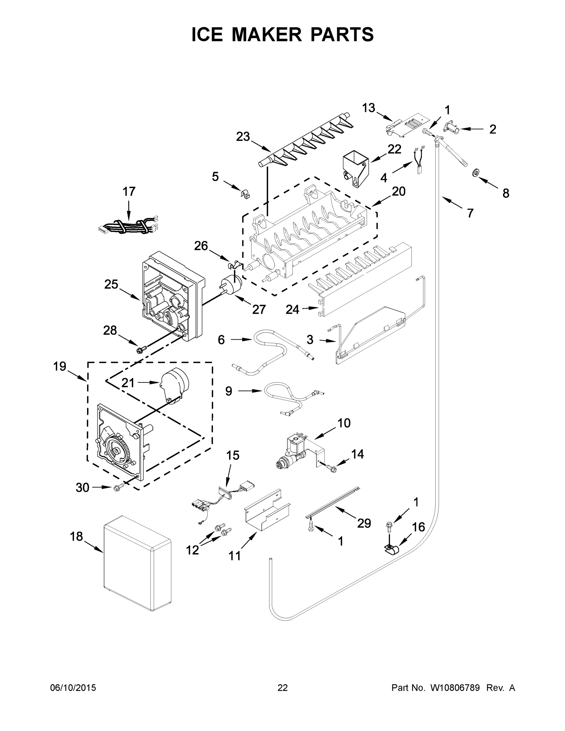 12 - ICE MAKER PARTS