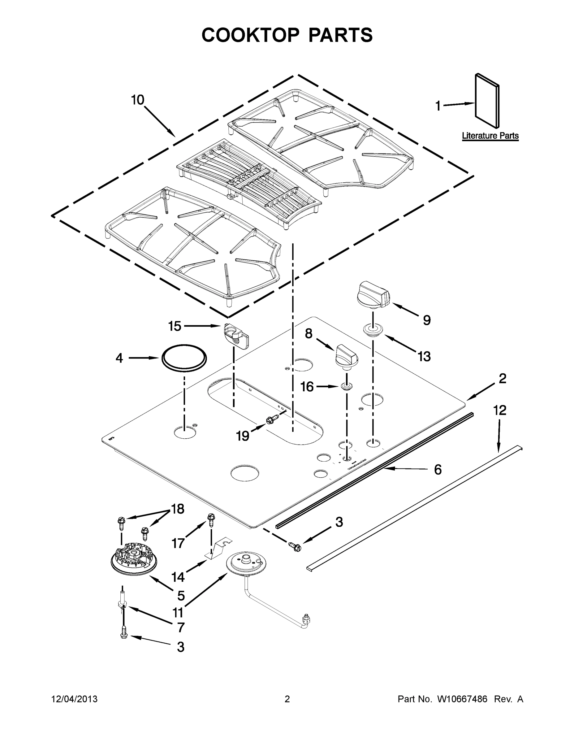 02 - COOKTOP PARTS
