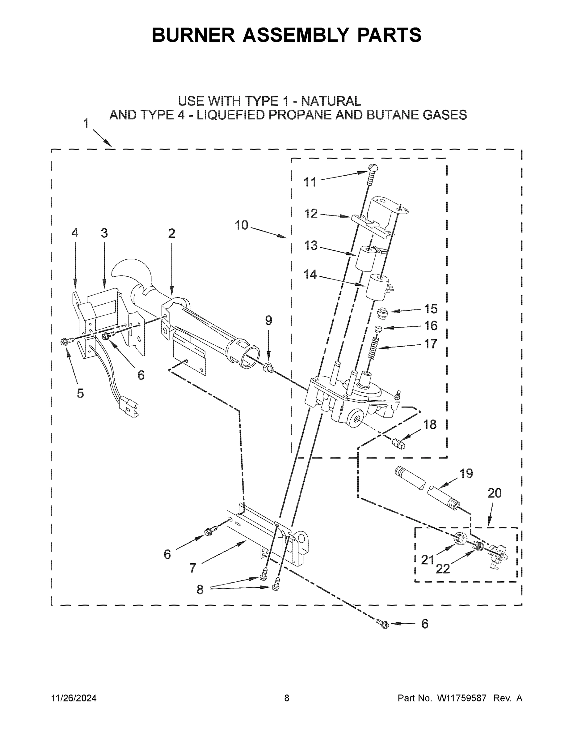 05 - BURNER ASSEMBLY PARTS