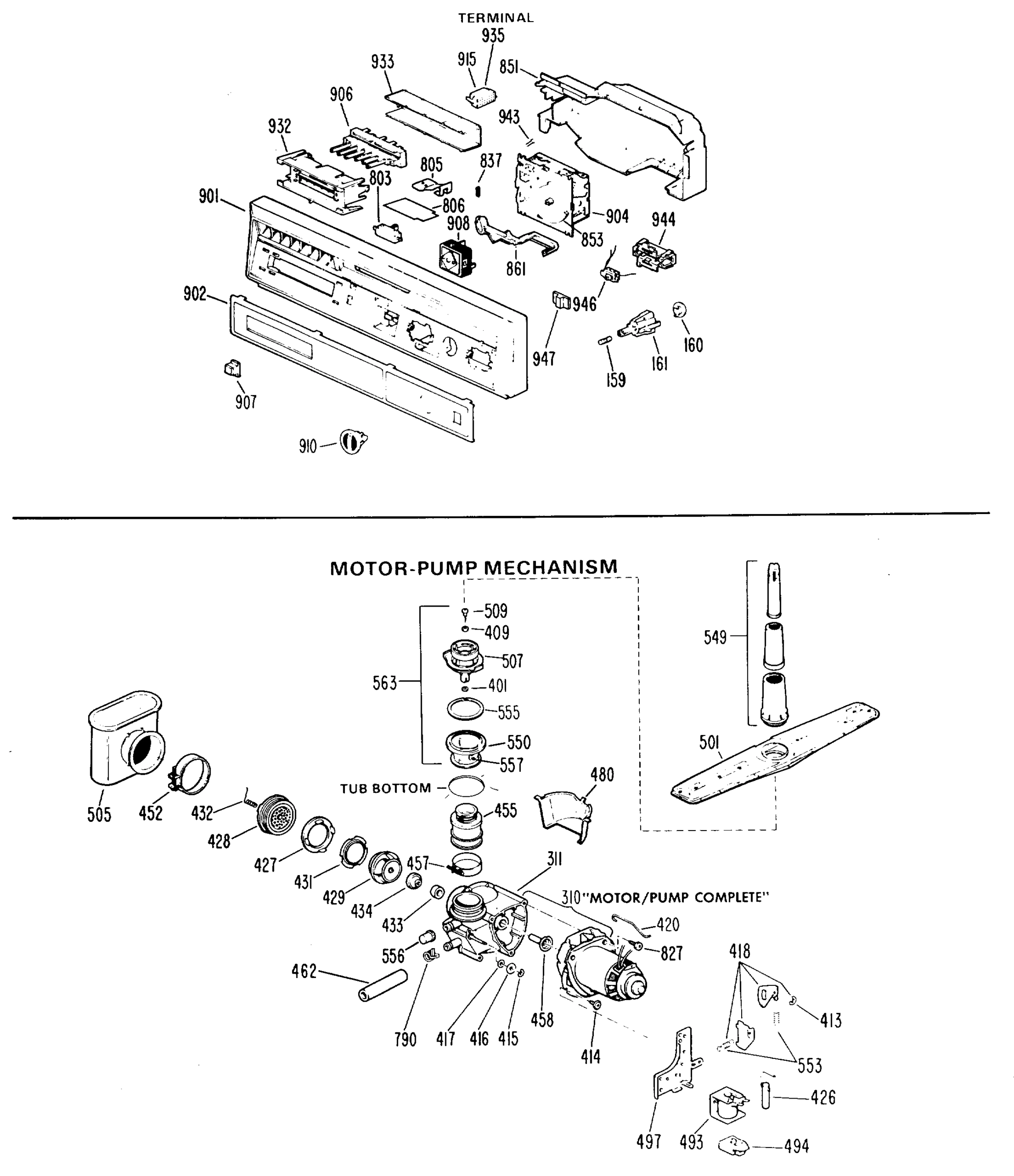 MOTOR-PUMP MECHANISM