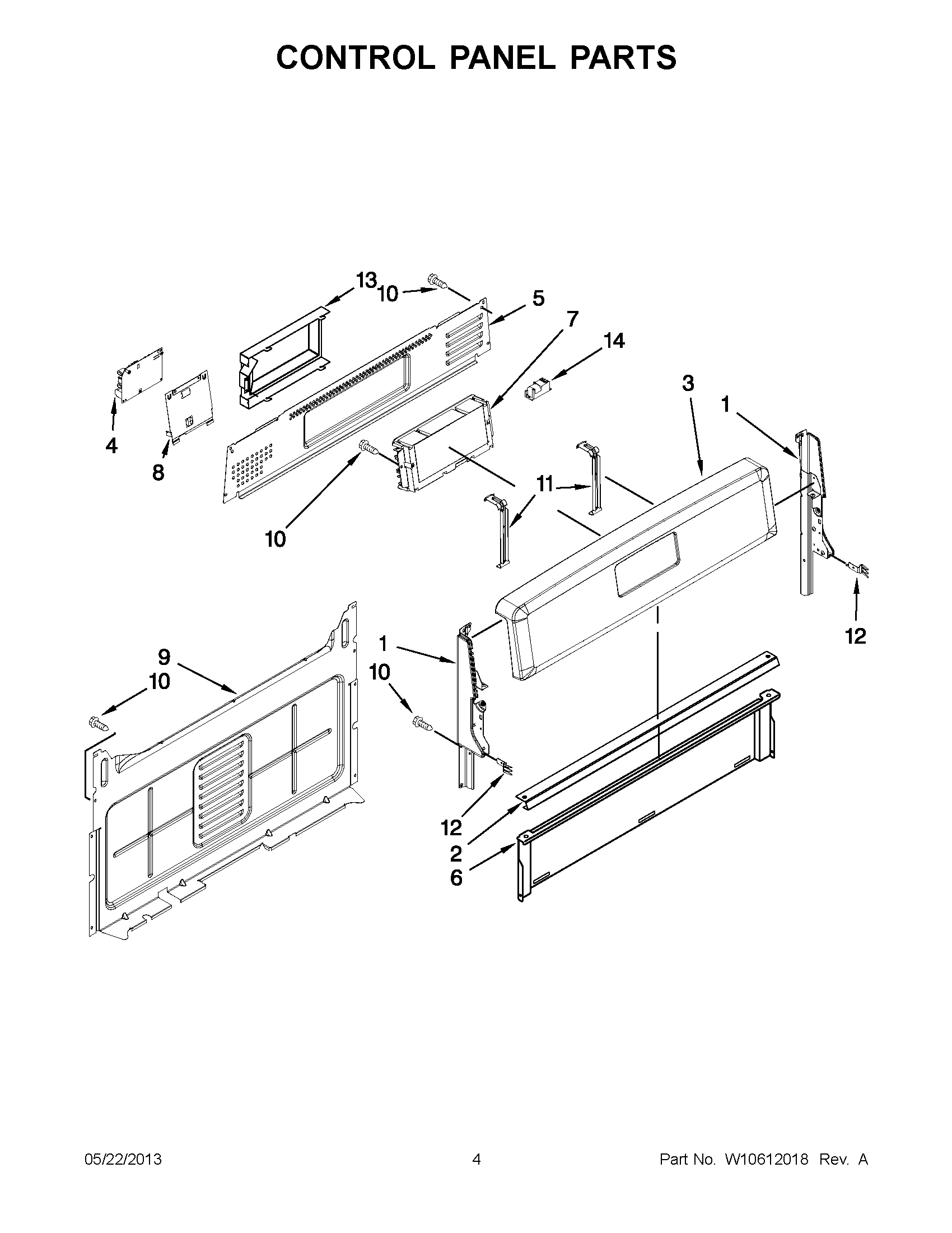 02 - CONTROL PANEL PARTS