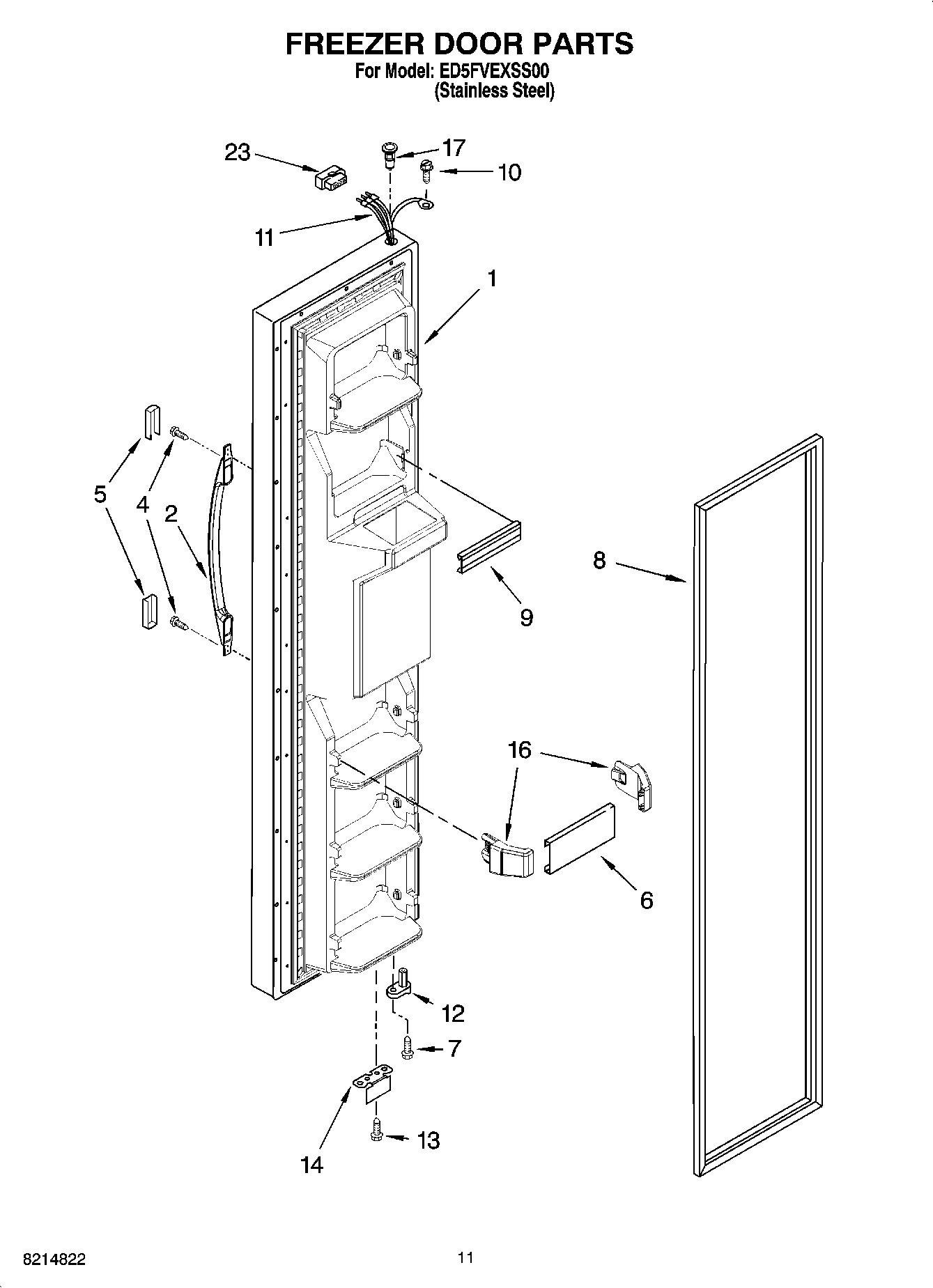 07 - FREEZER DOOR PARTS