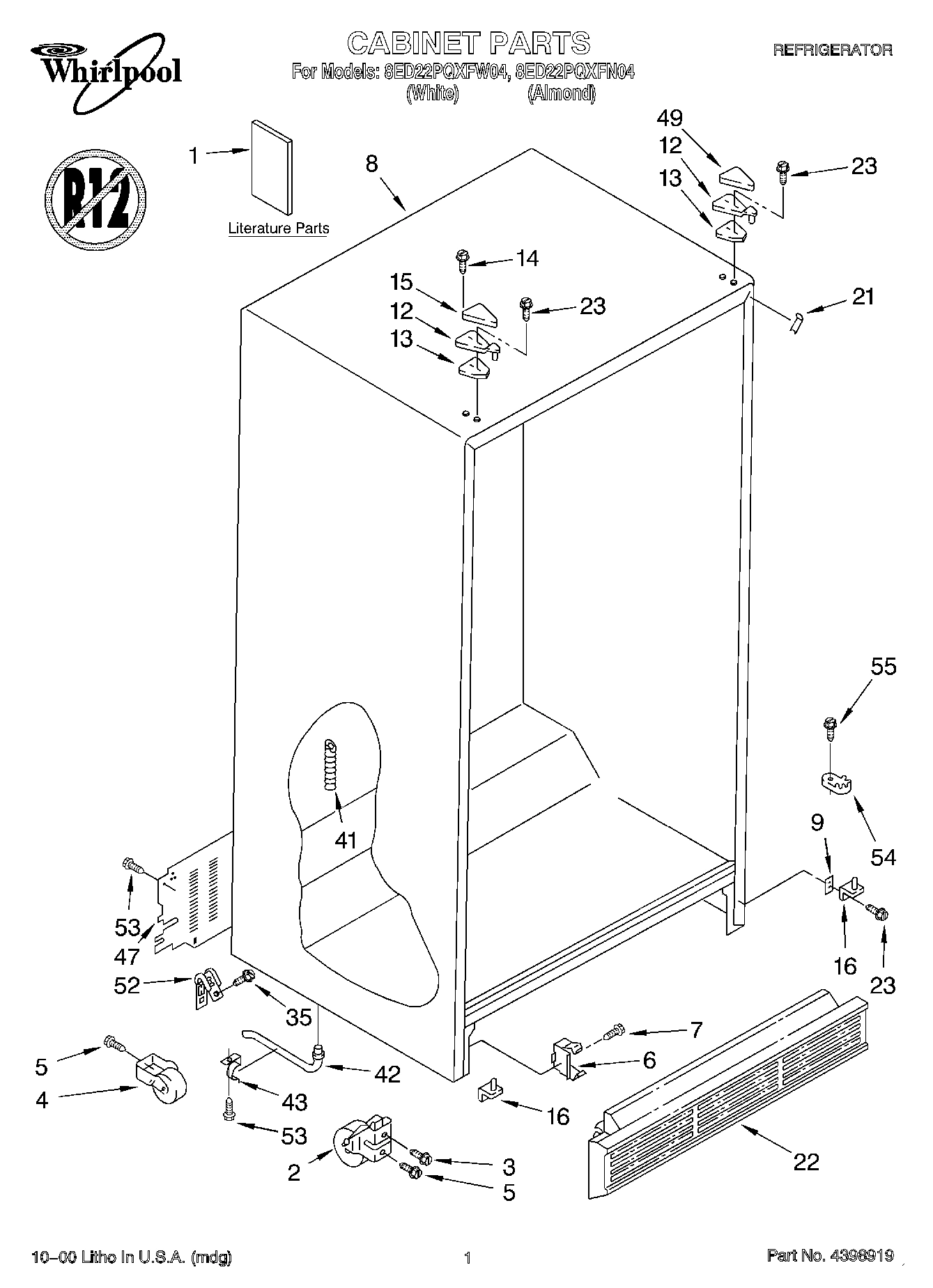 01 - CABINET, LITERATURE