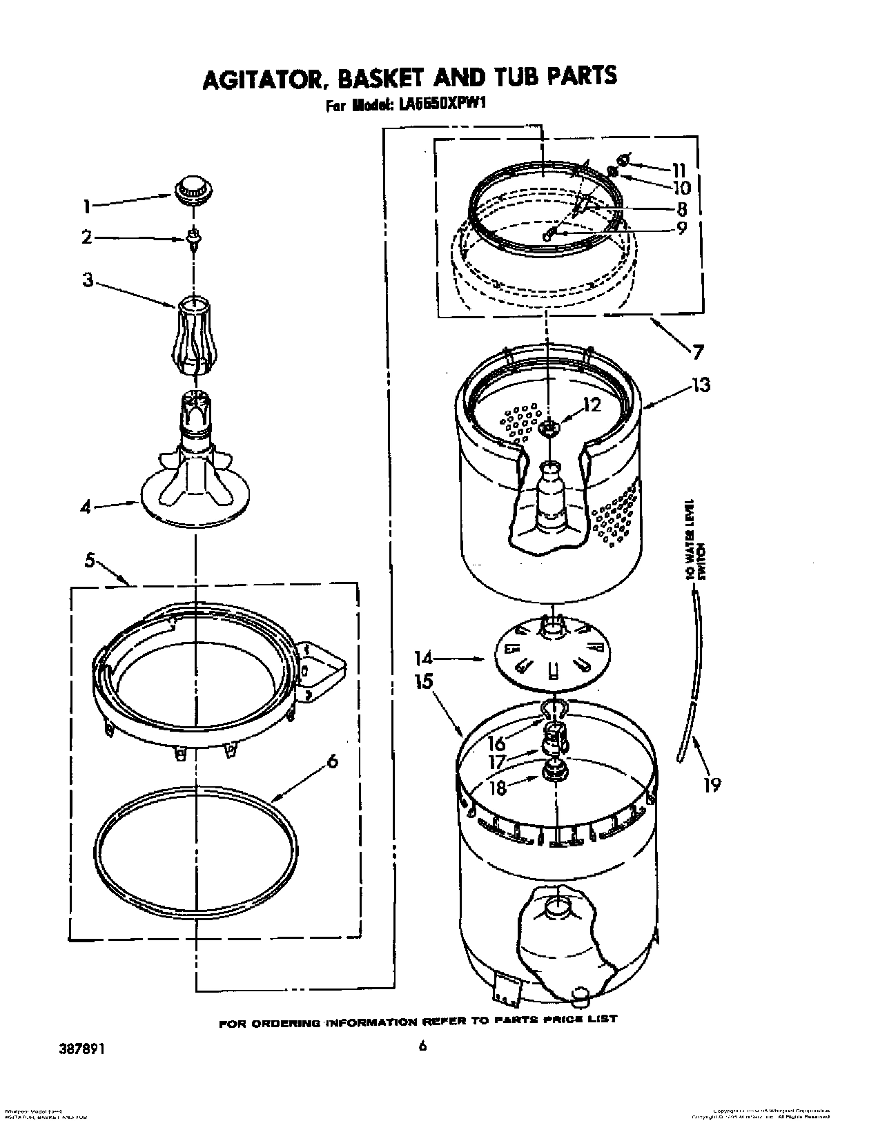 04 - AGITATOR, BASKET AND TUB