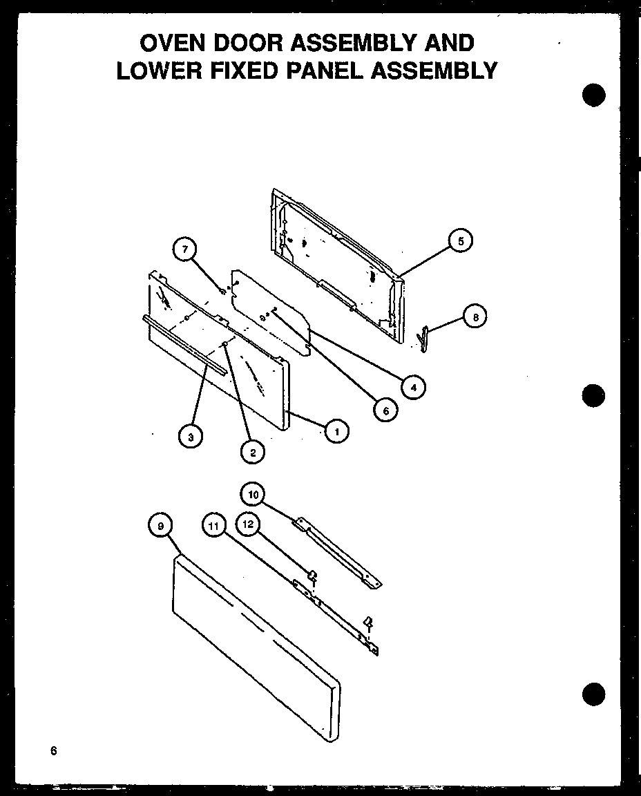 03 - OVEN DOOR ASSY & LOWER FIXED PANEL ASSY