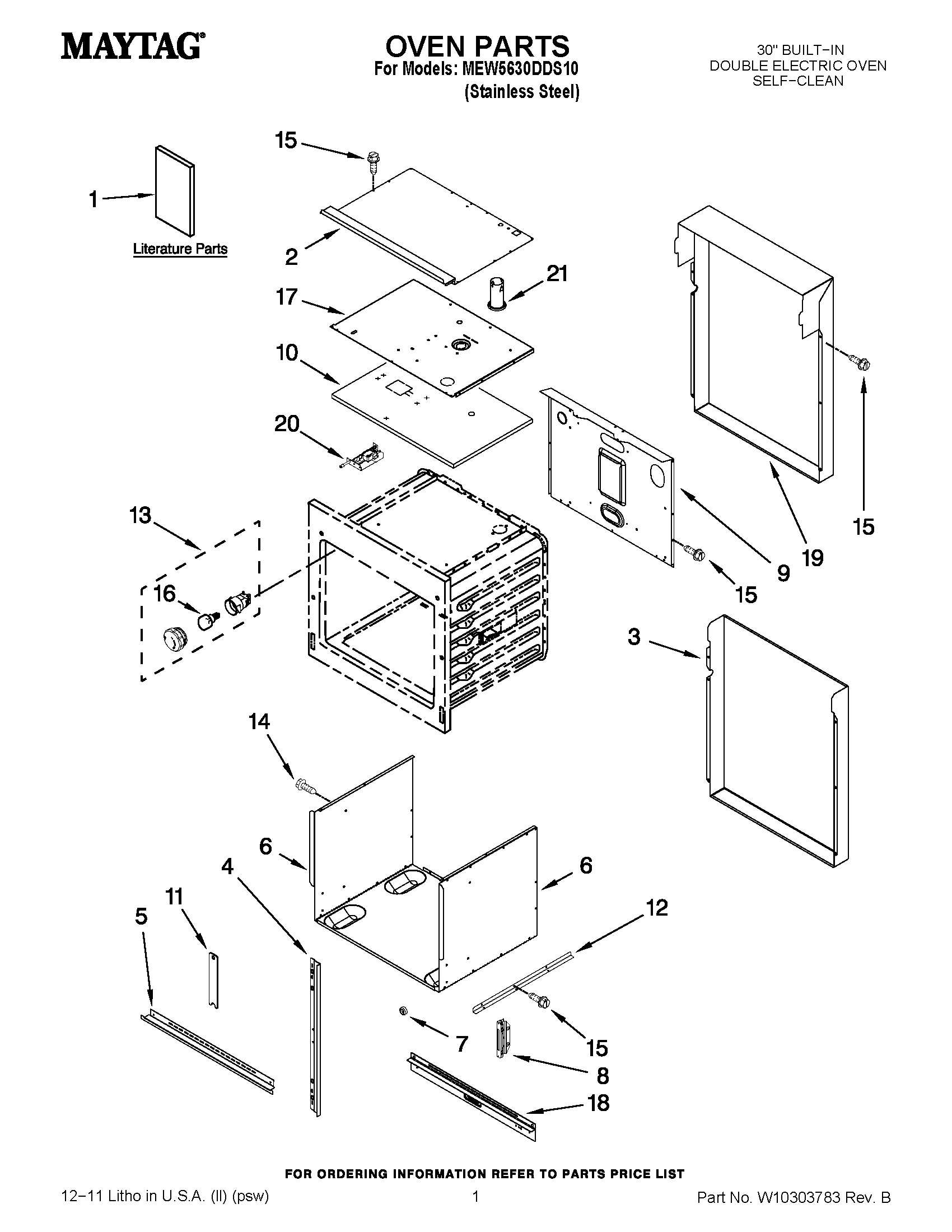 01 - OVEN PARTS