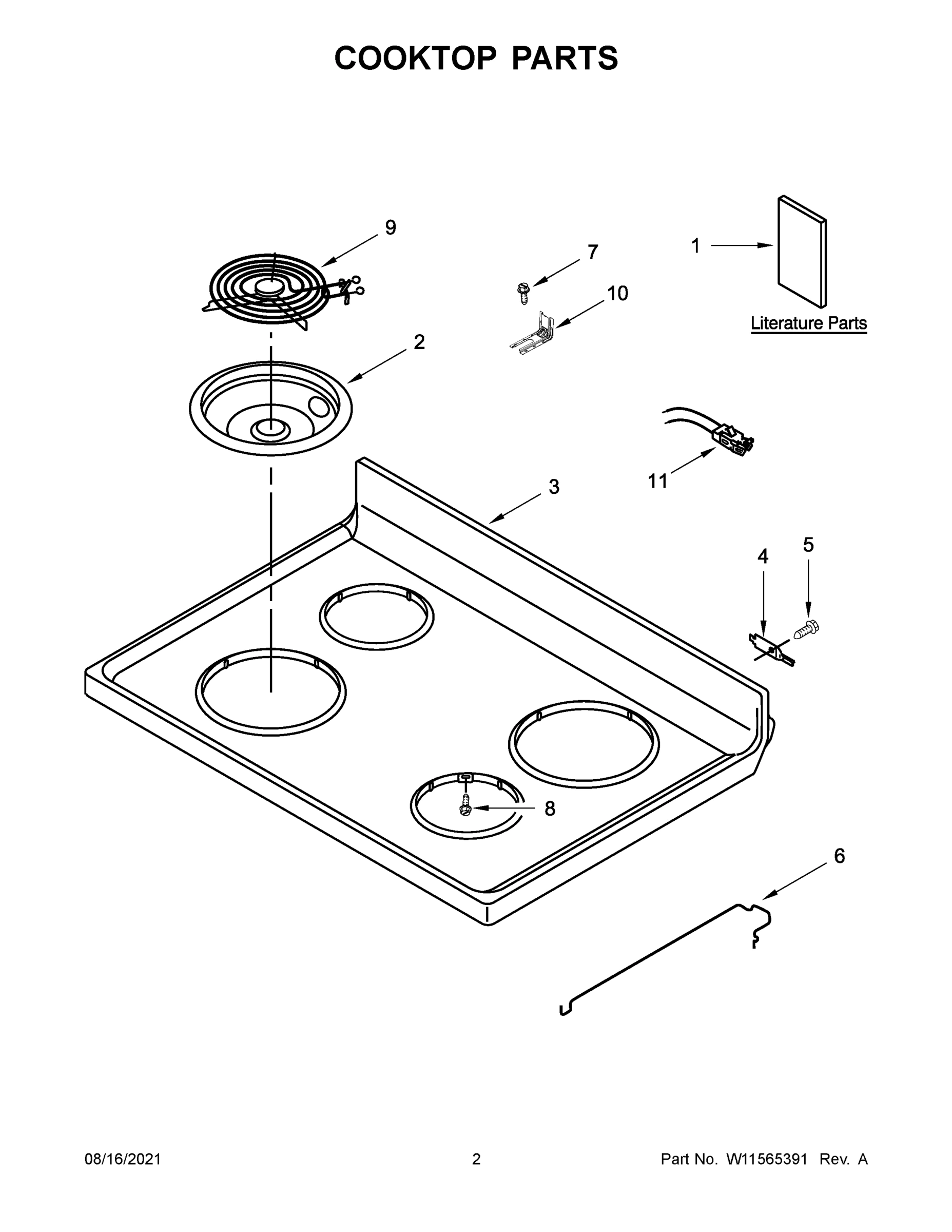 02 - COOKTOP PARTS