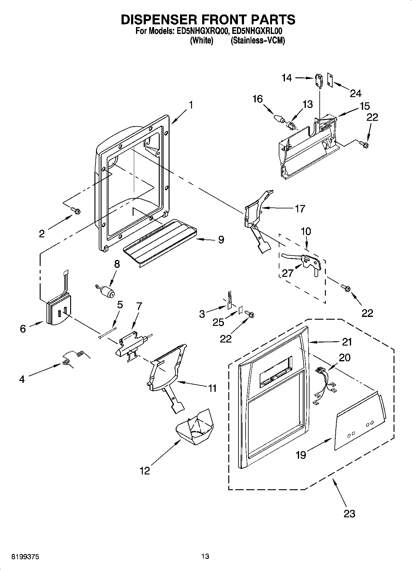 08 - DISPENSER FRONT PARTS