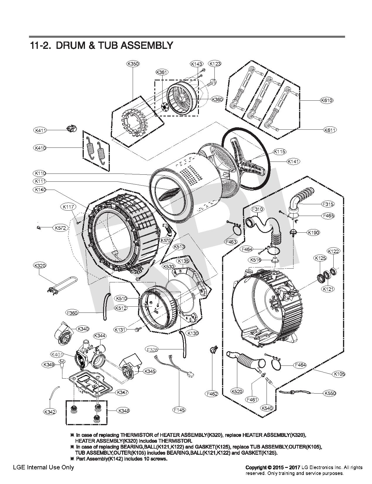 LGE WM9000HWA Parts List | Reliable Parts