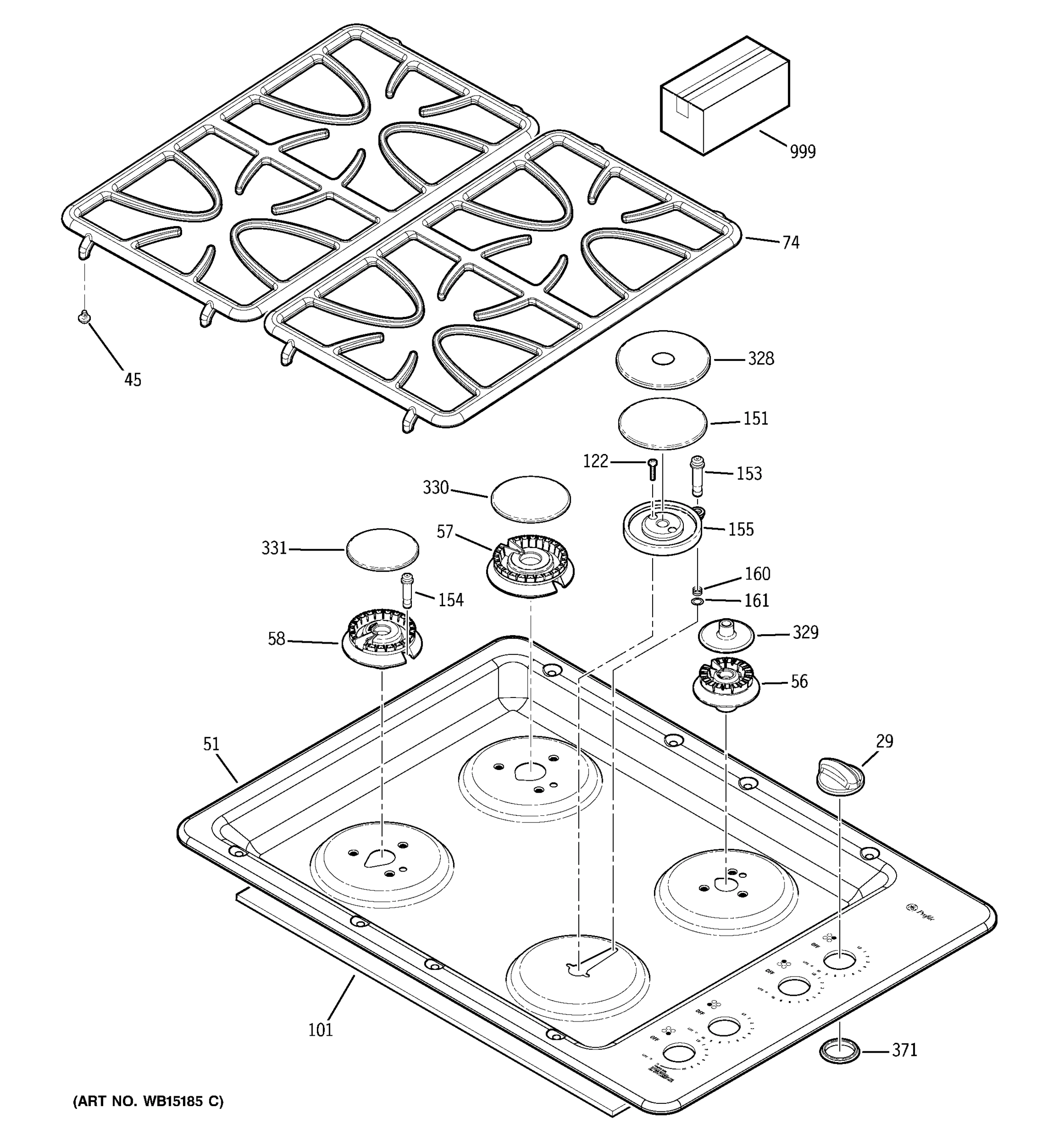 CONTROL PANEL & COOKTOP