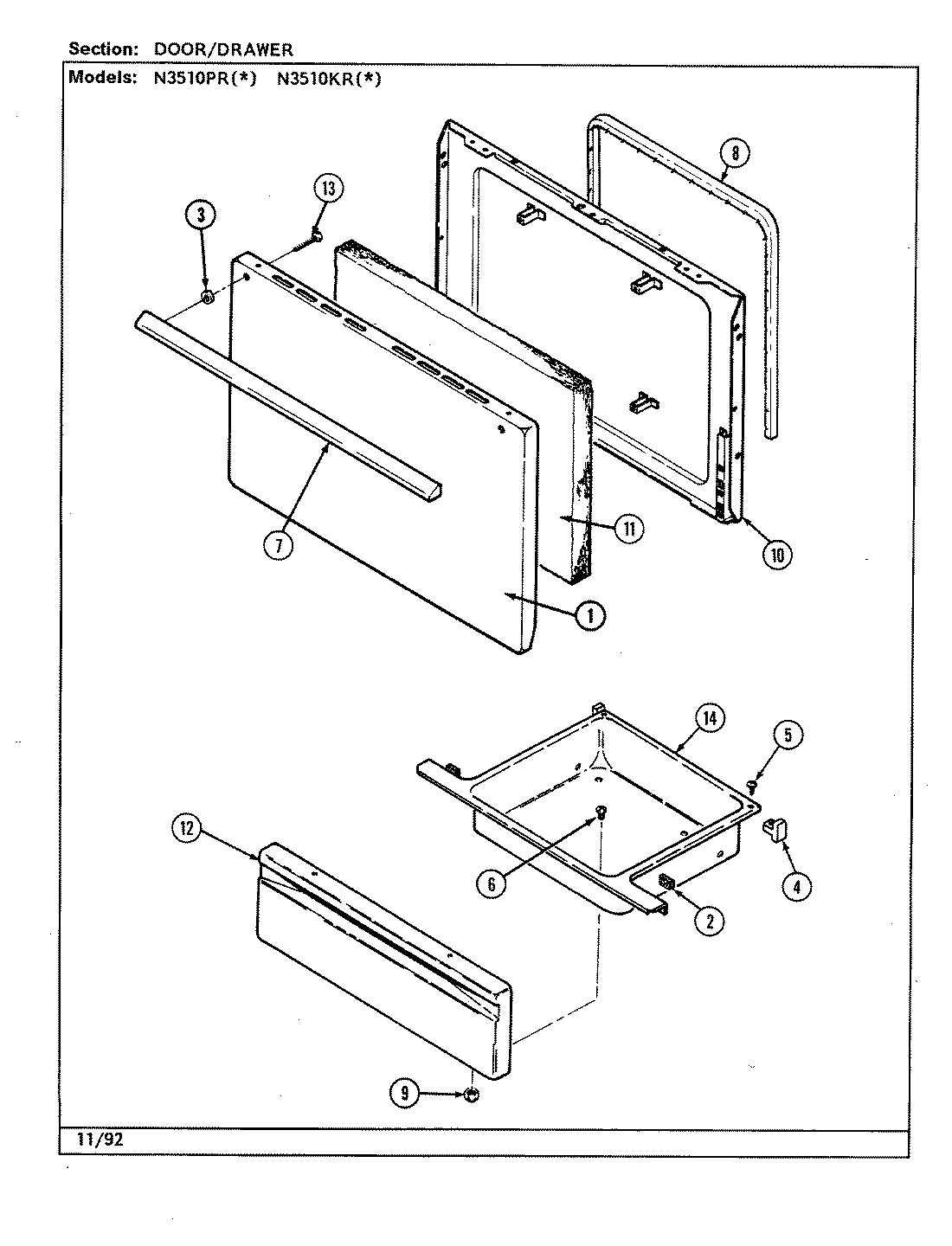 04 - DOOR/DRAWER (N3510PR, N3510KR)