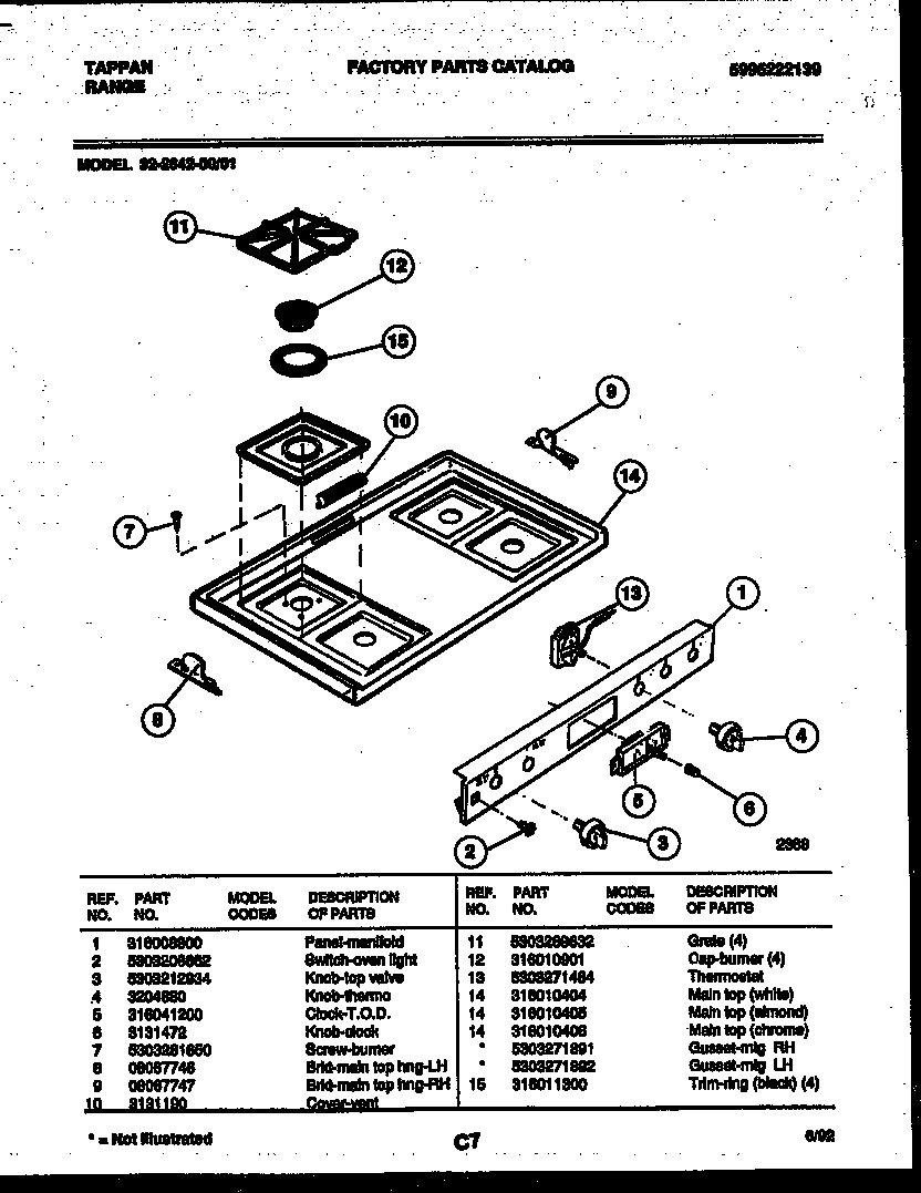 03 - COOKTOP PARTS