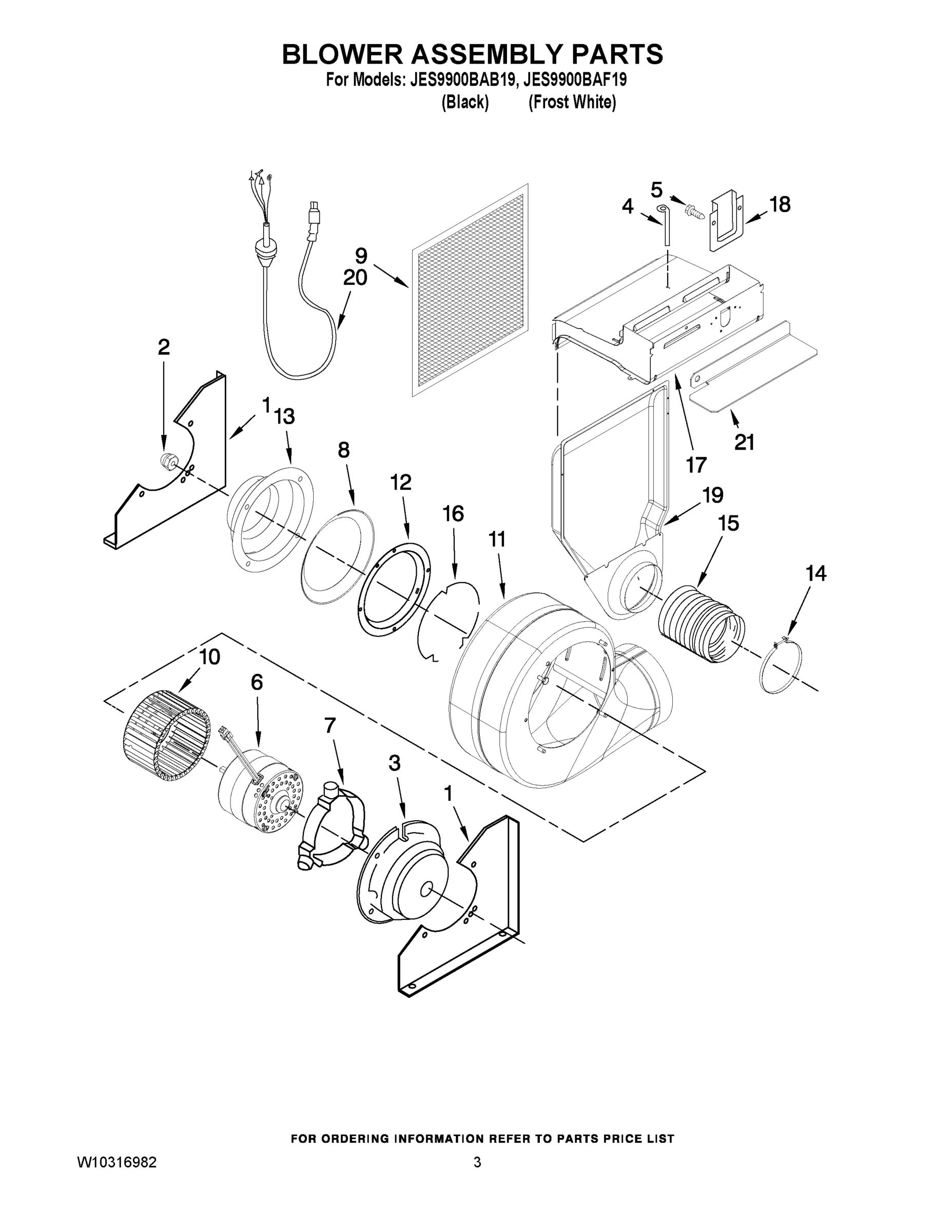 03 - BLOWER ASSEMBLY PARTS