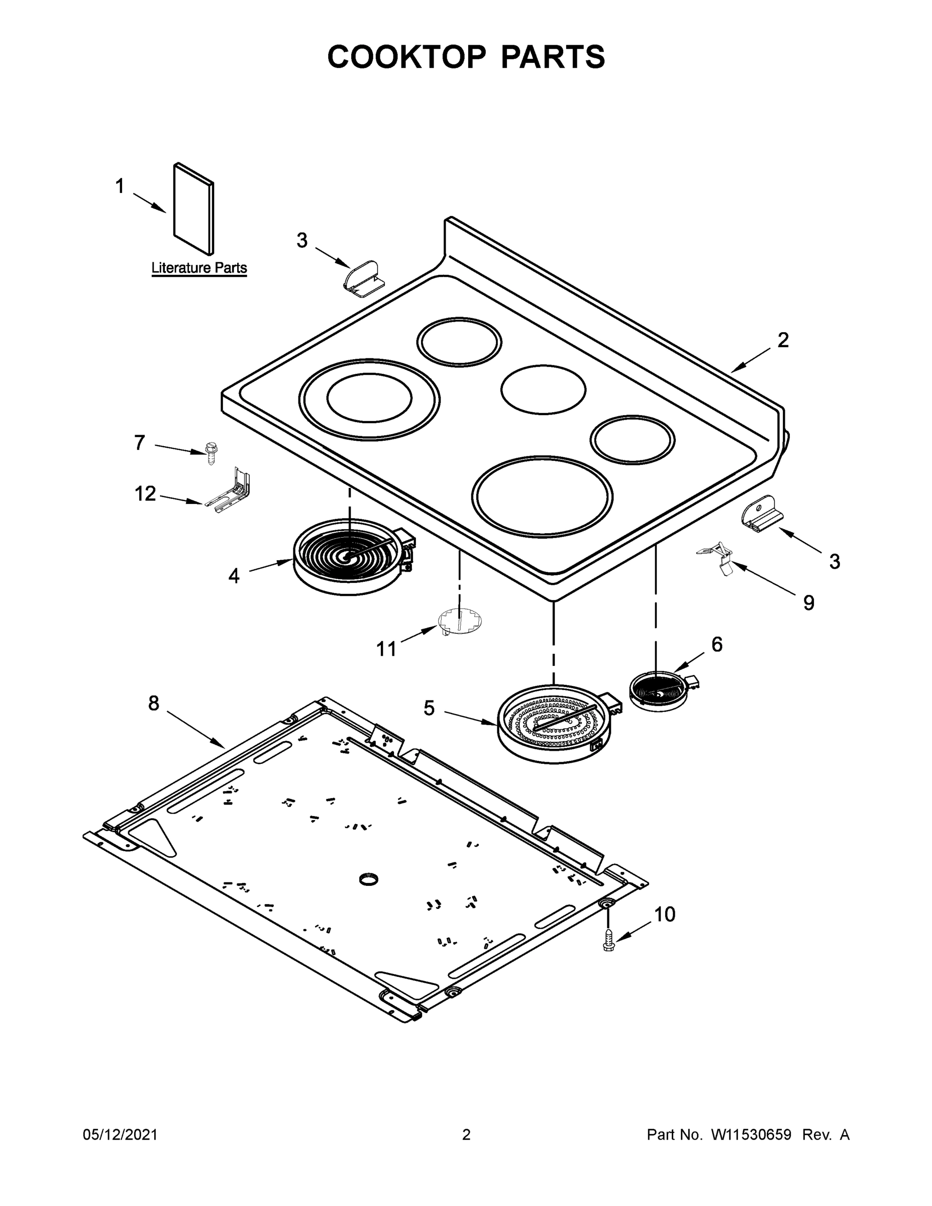 02 - COOKTOP PARTS