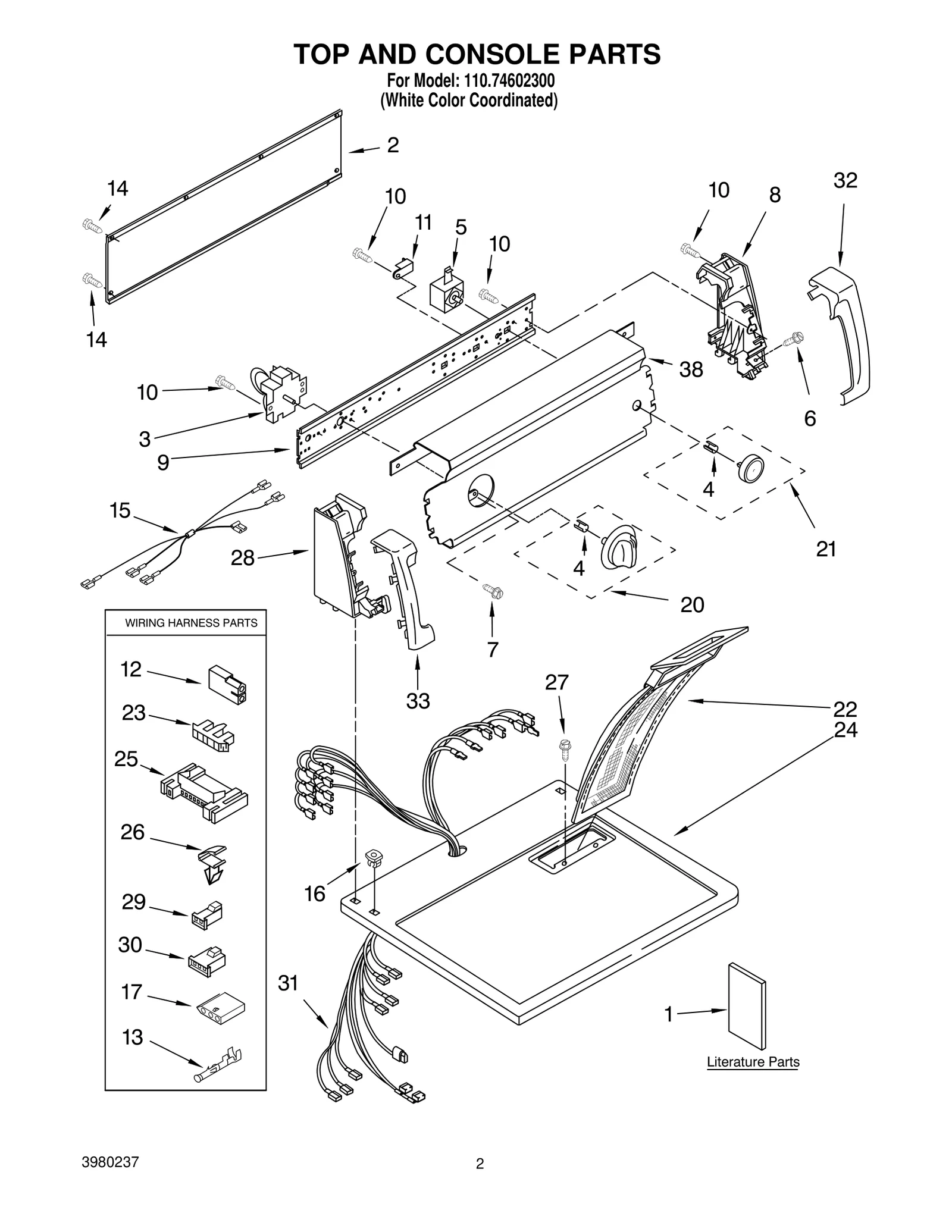 TOP AND CONSOLE PARTS