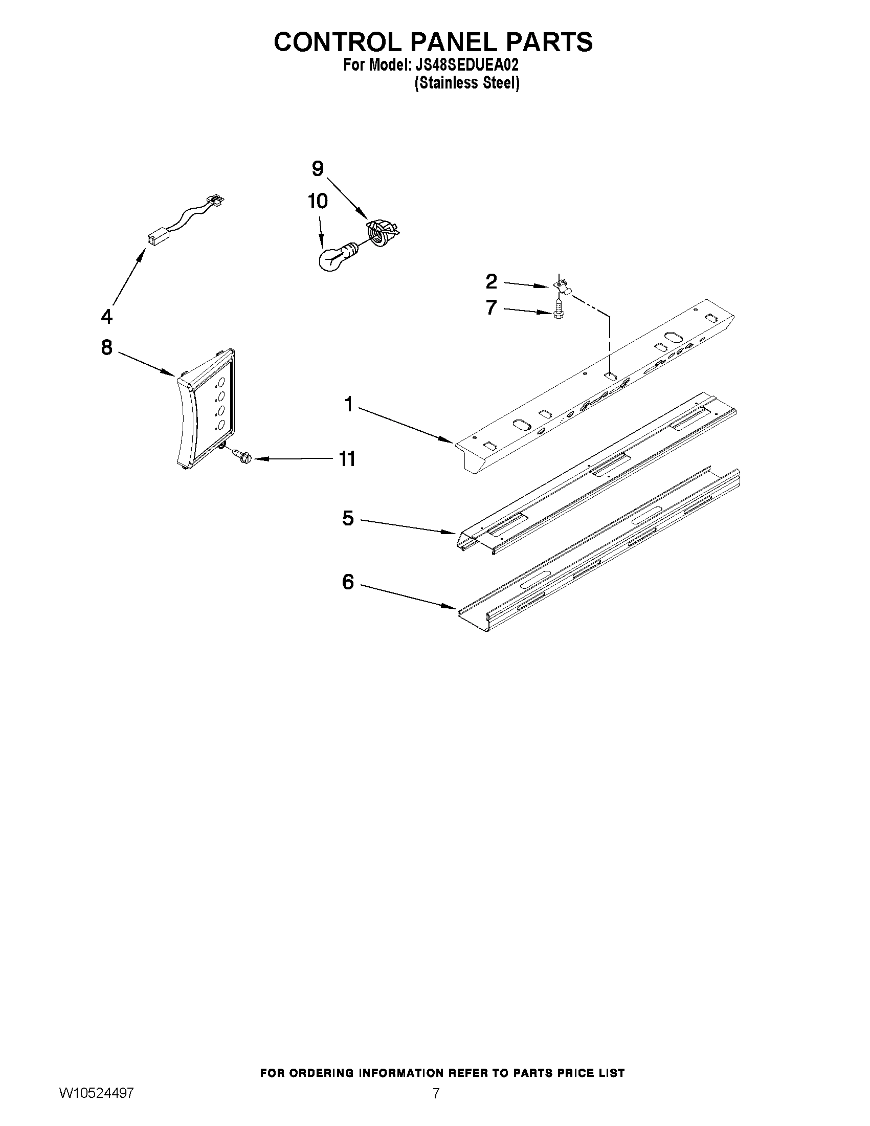 05 - CONTROL PANEL PARTS