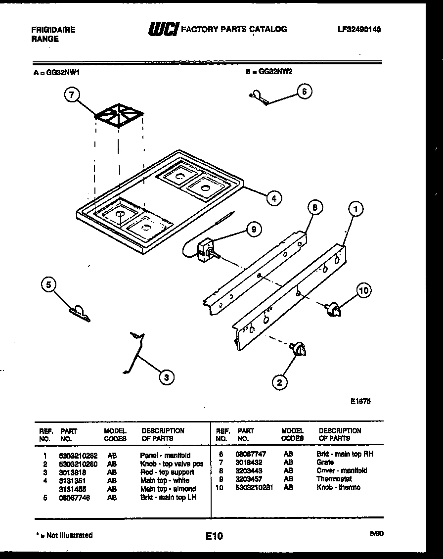 03 - COOKTOP PARTS
