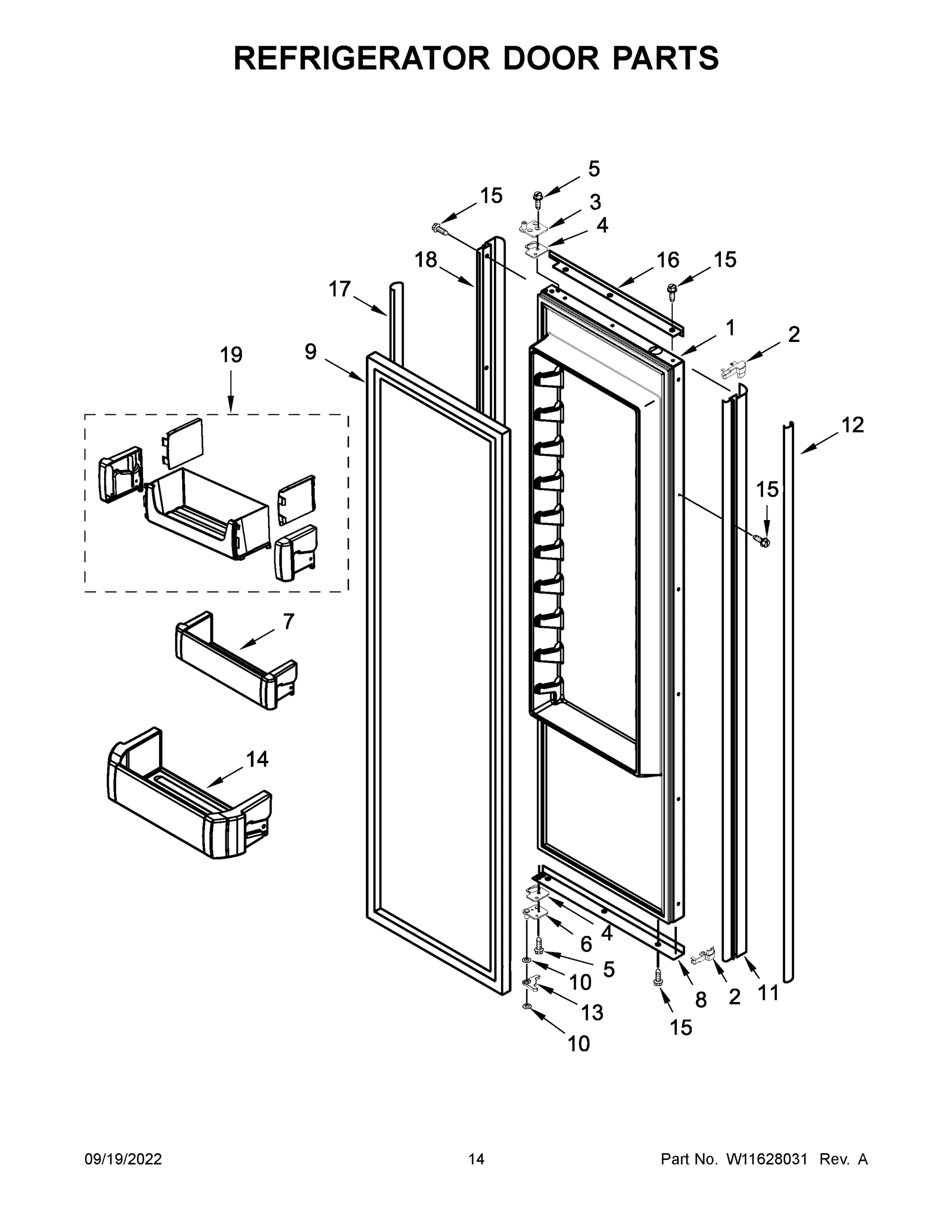 08 - REFRIGERATOR DOOR PARTS