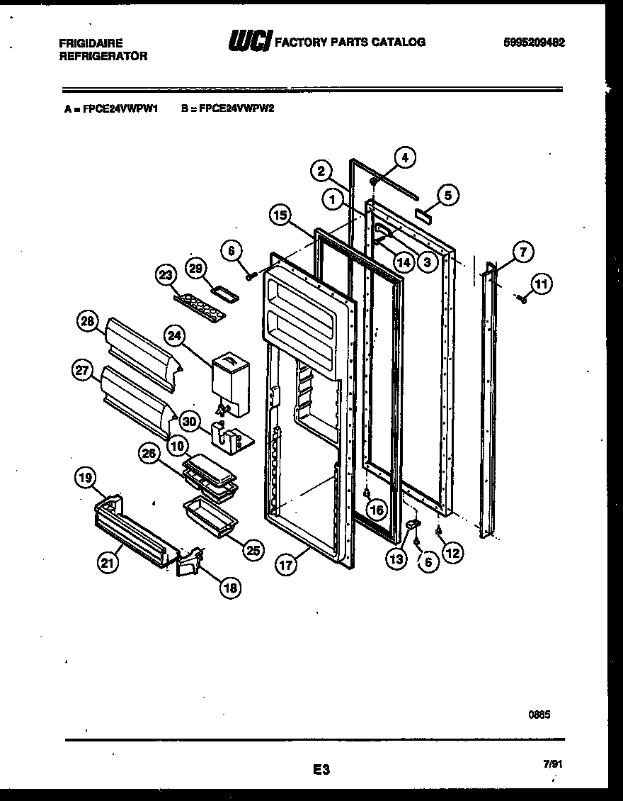 03 - REFRIGERATOR DOOR PARTS