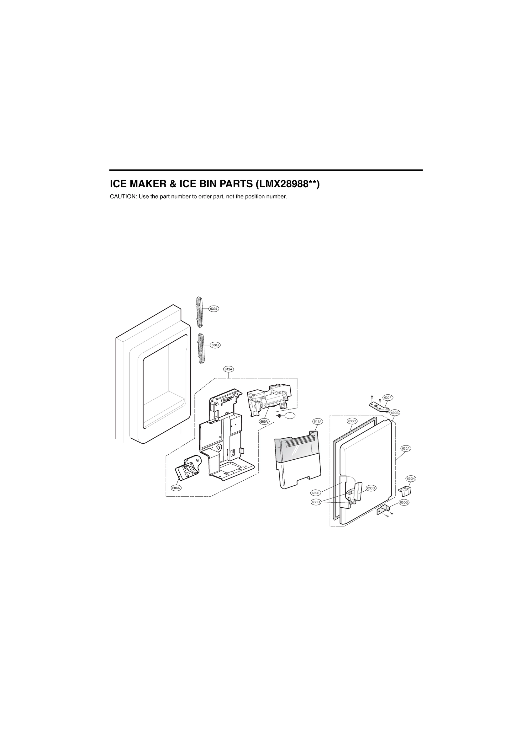 ICE MAKER & ICE BIN PARTS