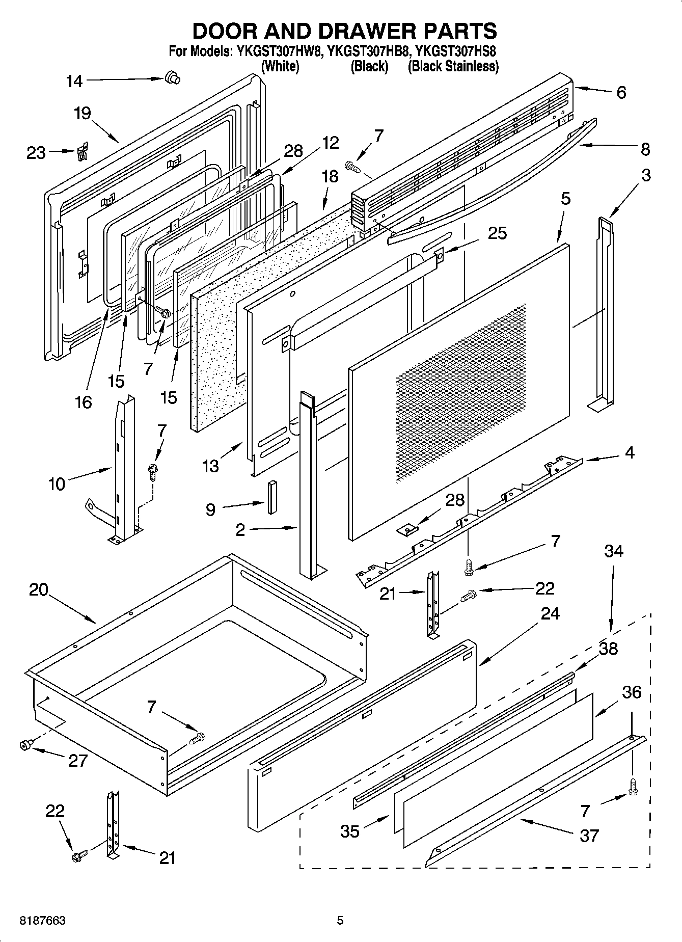 04 - DOOR AND DRAWER PARTS
