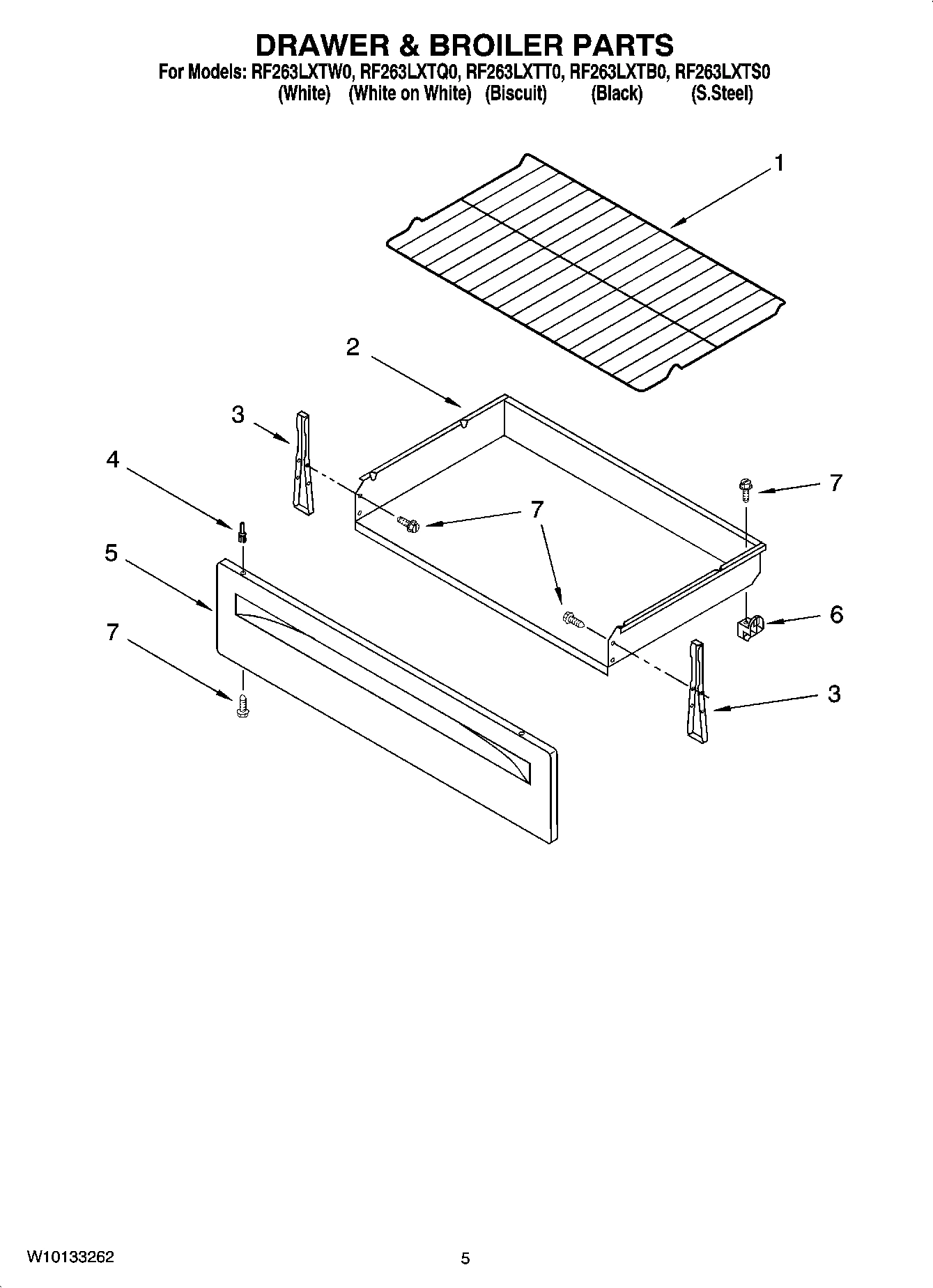 04 - DRAWER & BROILER PARTS