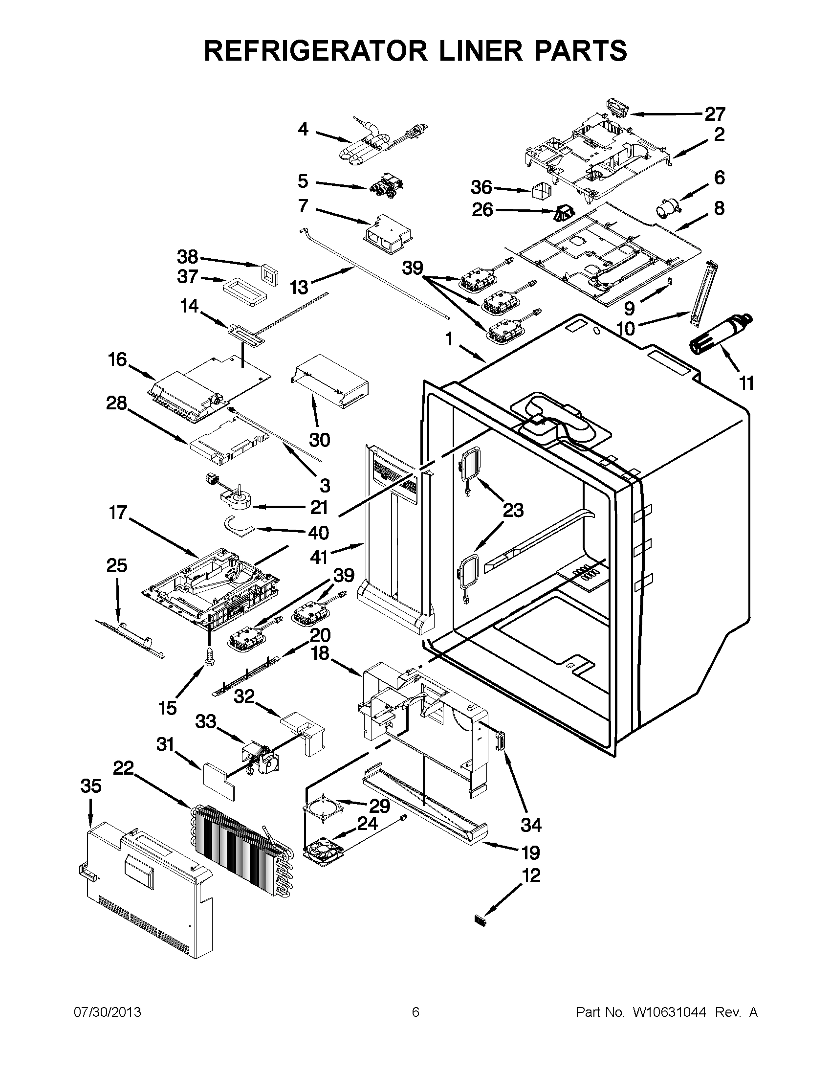 03 - REFRIGERATOR LINER PARTS