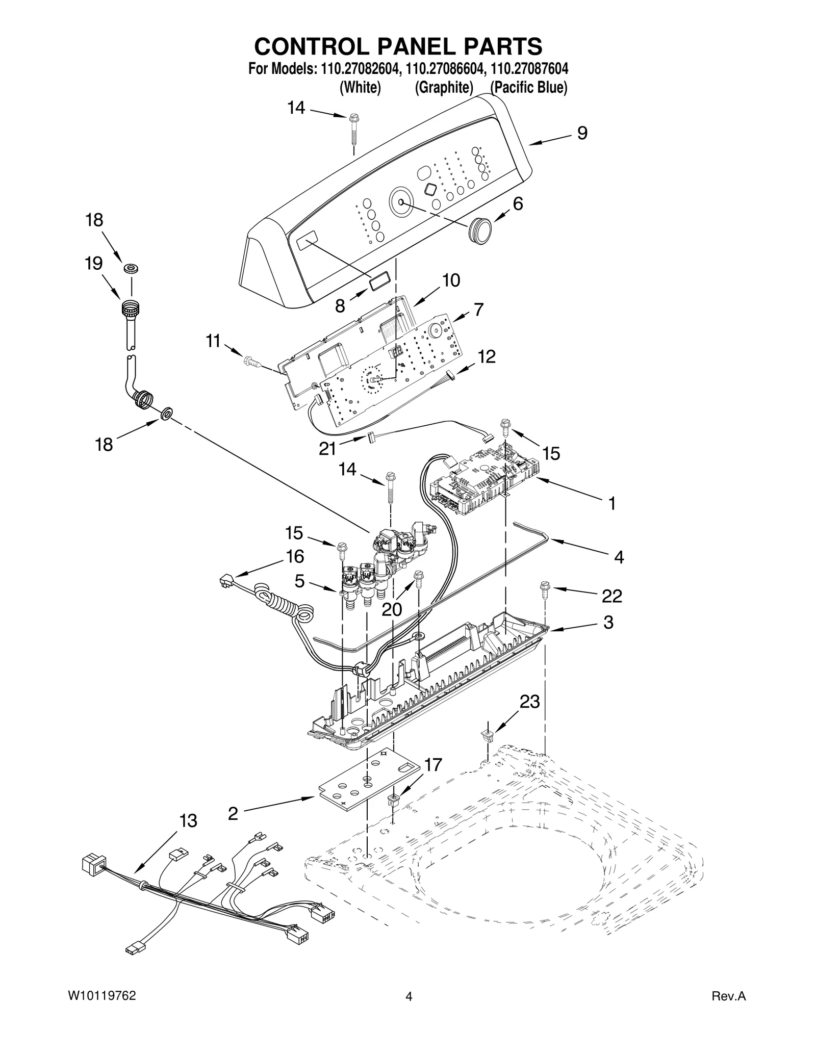 CONTROL PANEL PARTS
