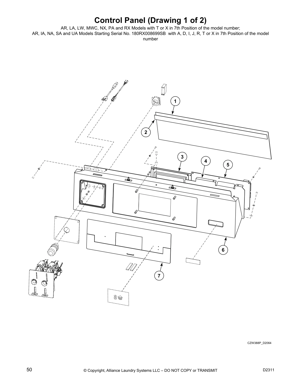 Control Panel (Drawing 1 of 2)