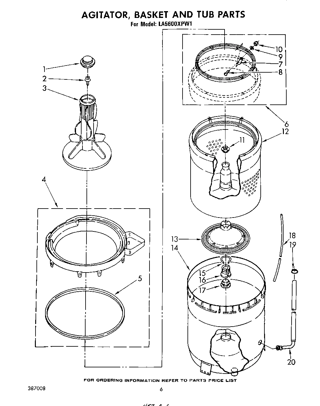 04 - AGITATOR, BASKET AND TUB