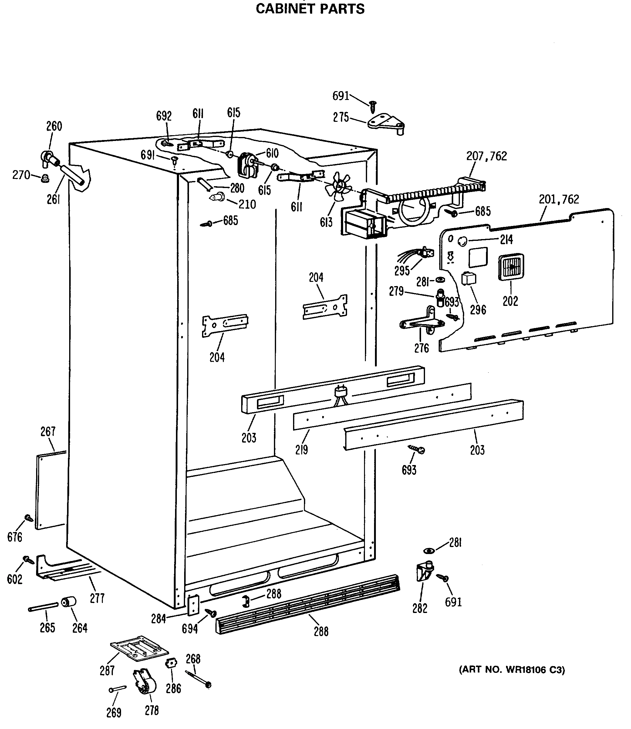 CABINET PARTS