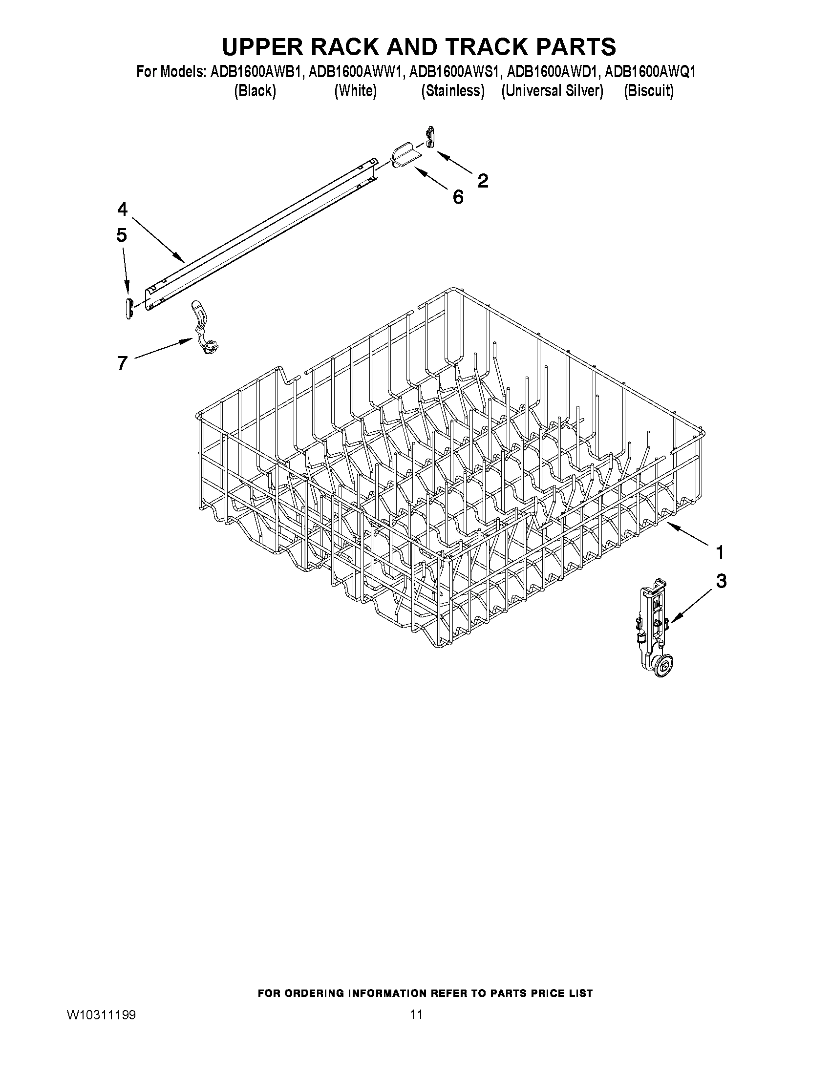 09 - UPPER RACK AND TRACK PARTS