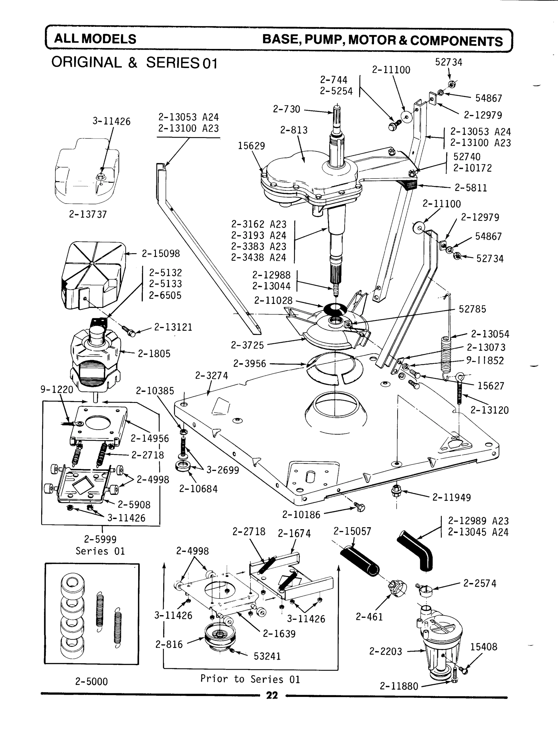 07 - BASE, PUMP, MOTOR & COMPONENTS
