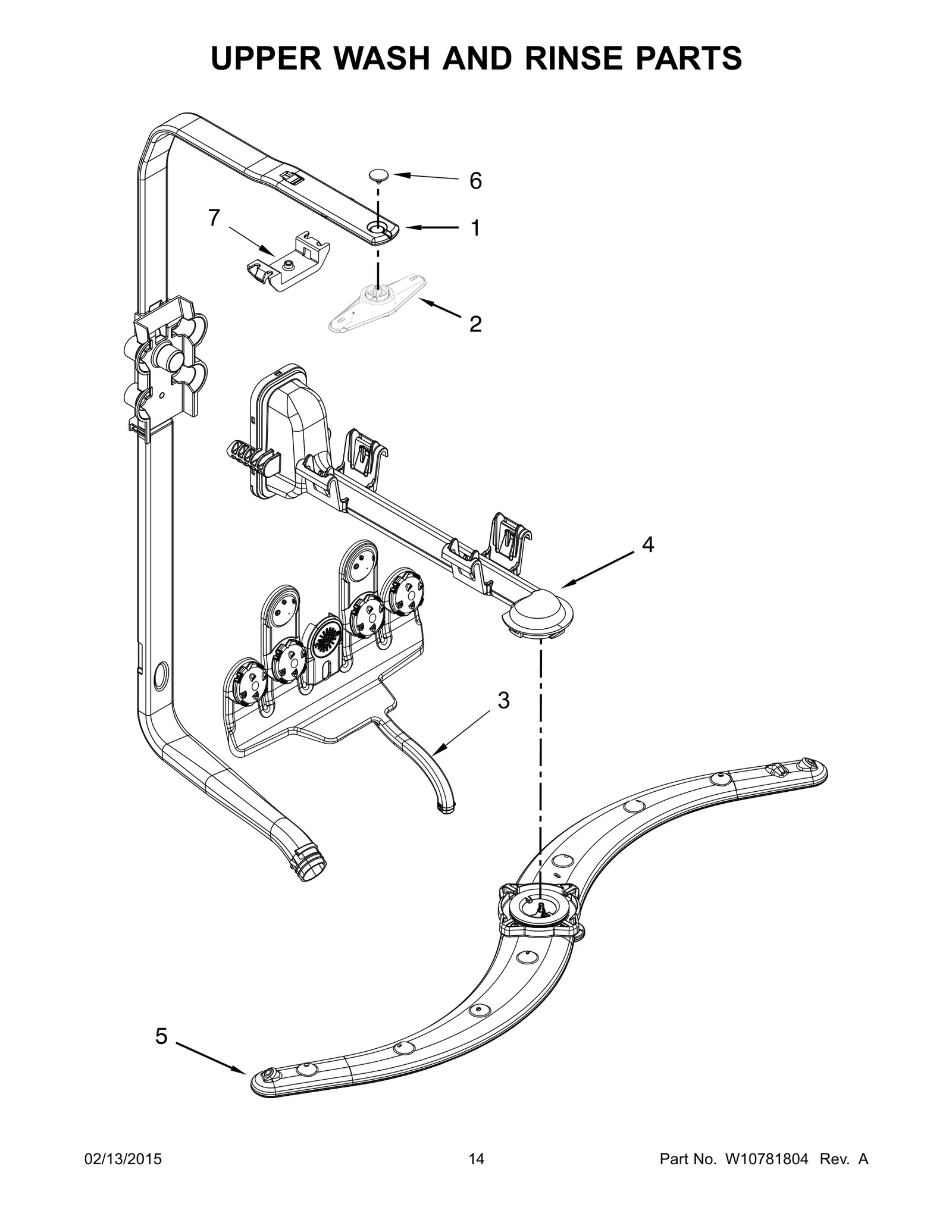 UPPER WASH AND RINSE PARTS