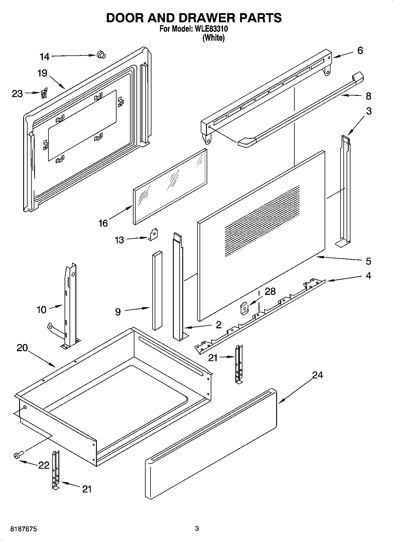 03 - DOOR AND DRAWER PARTS