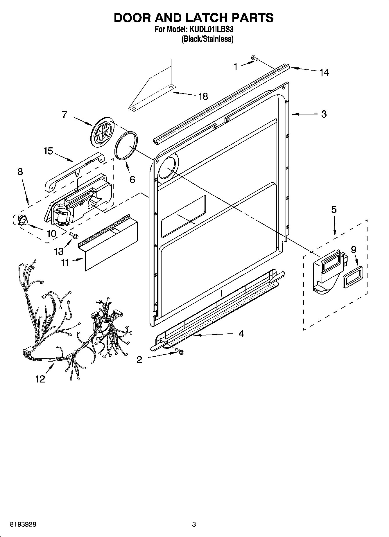 03 - DOOR AND LATCH PARTS