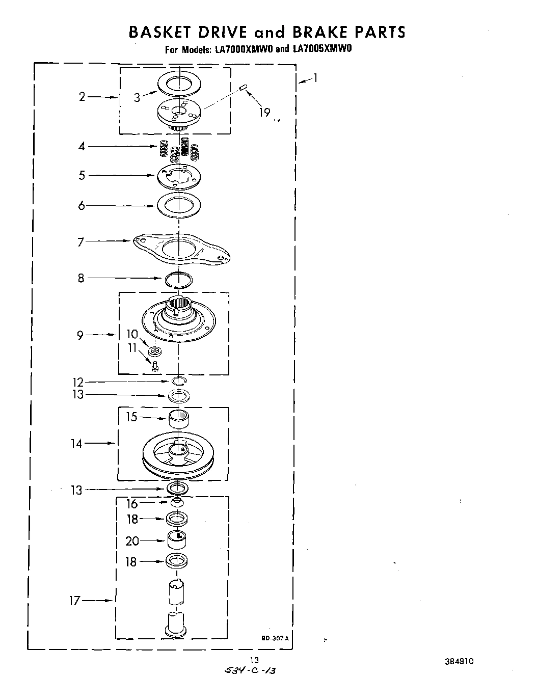 11 - BASKET DRIVE AND BRAKE