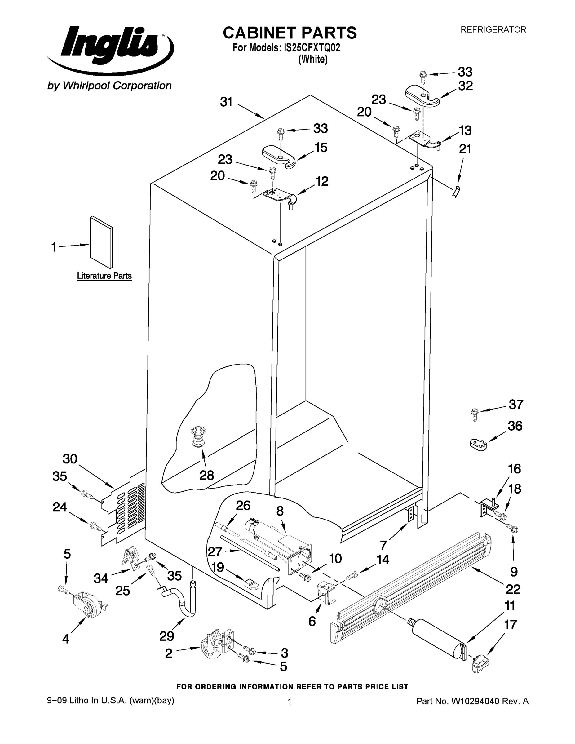 01 - CABINET PARTS