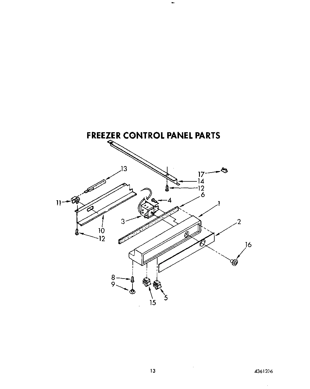 12 - FREEZER CONTROL PANEL
