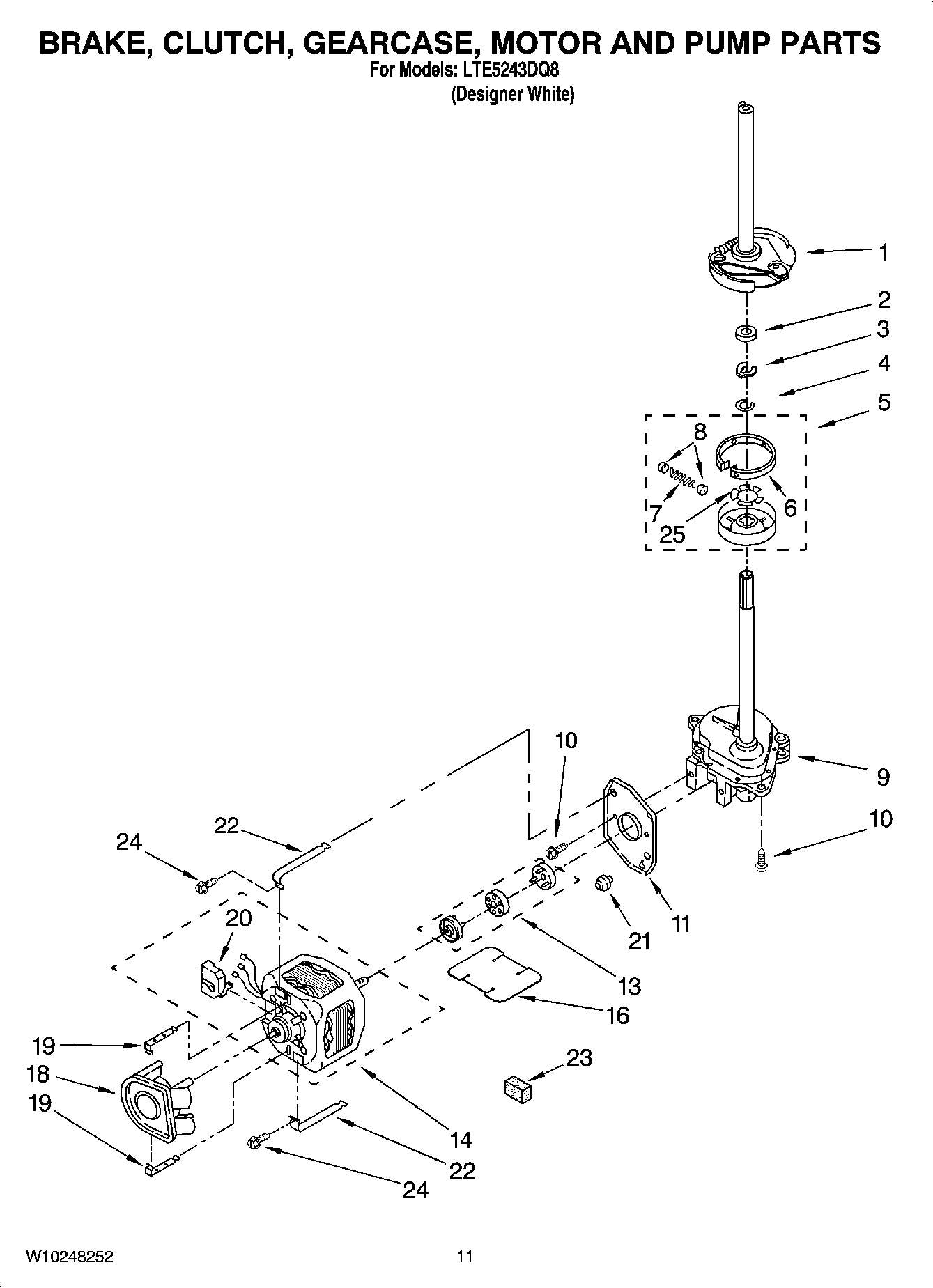 08 - BRAKE, CLUTCH, GEARCASE, MOTOR AND PUMP PARTS