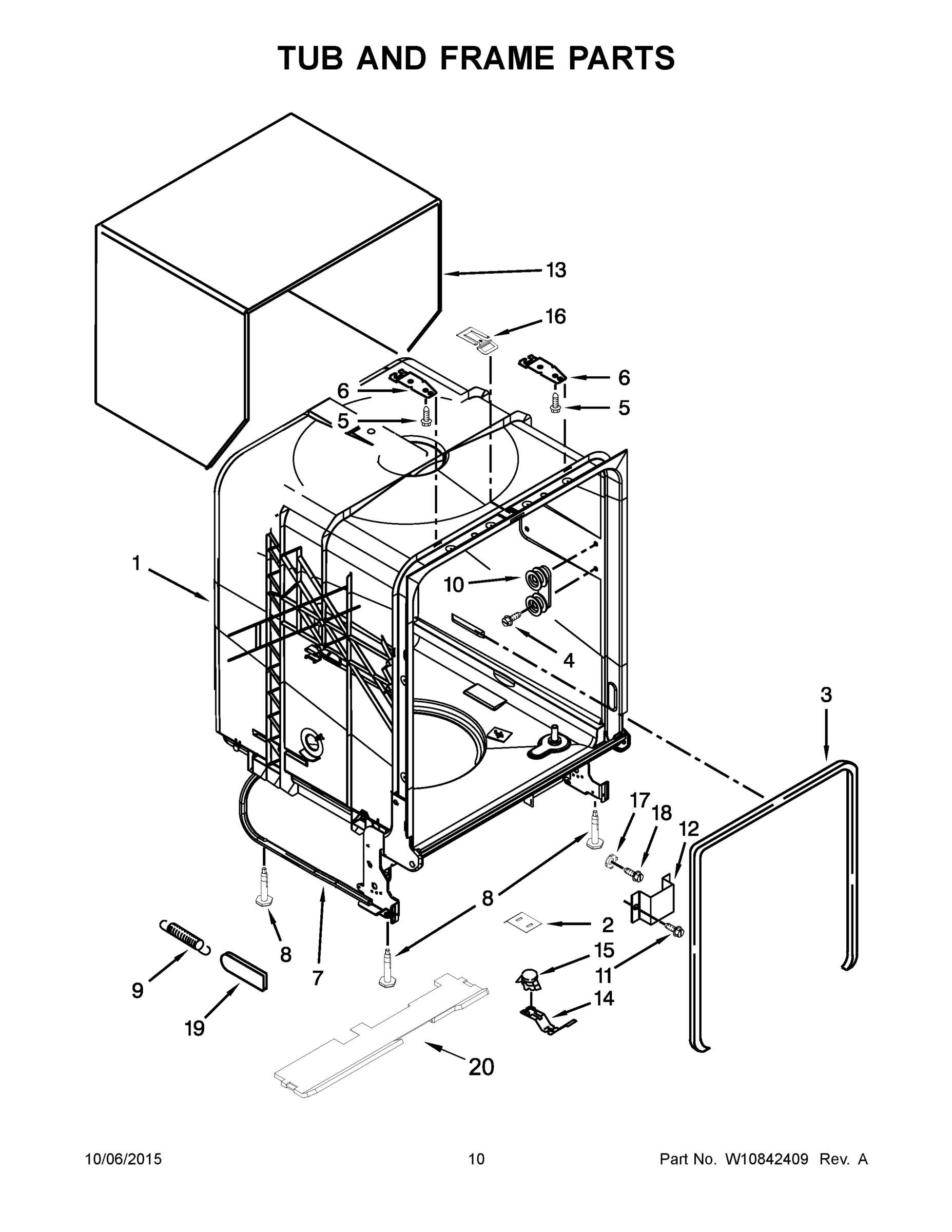 06 - TUB AND FRAME PARTS
