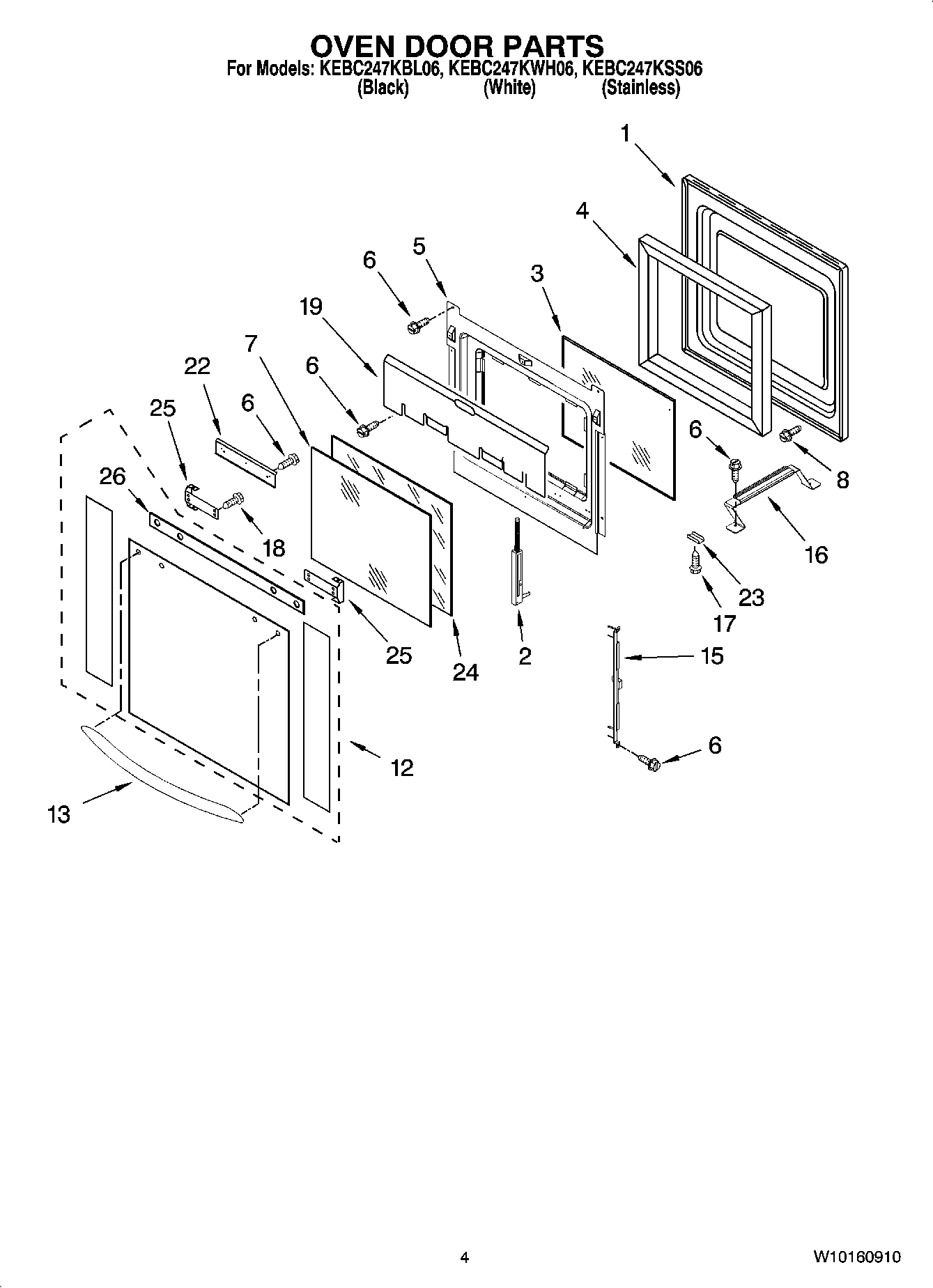 03 - OVEN DOOR PARTS