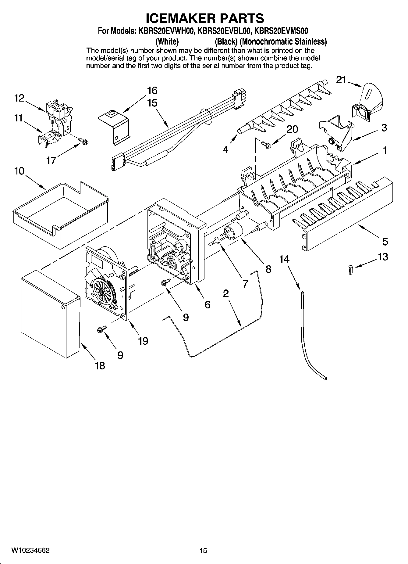 08 - ICEMAKER PARTS, OPTIONAL PARTS (NOT INCLUDED)