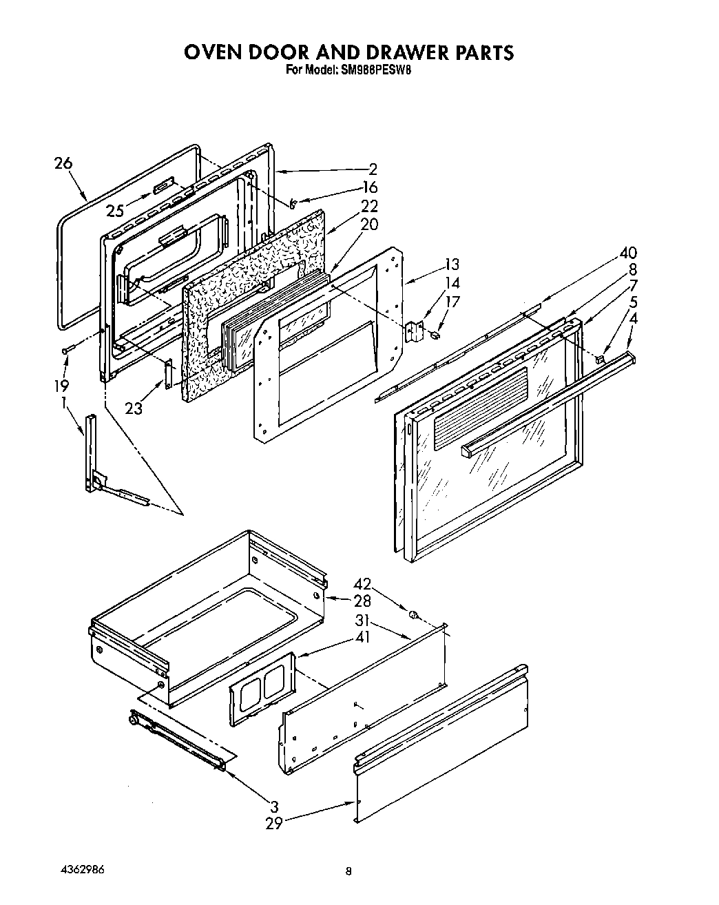 06 - OVEN DOOR AND DRAWER